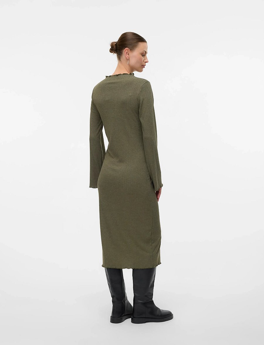 Mamalicious - MLSADIE LS HN JRS MIDI DRESS - grape leaf - 2