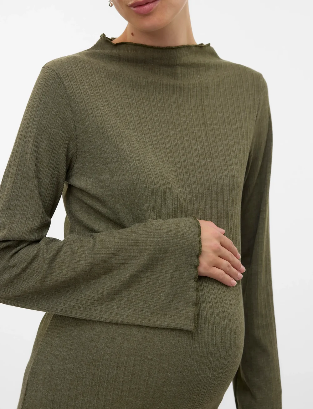 Mamalicious - MLSADIE LS HN JRS MIDI DRESS - t-shirt jurken - grape leaf - 3