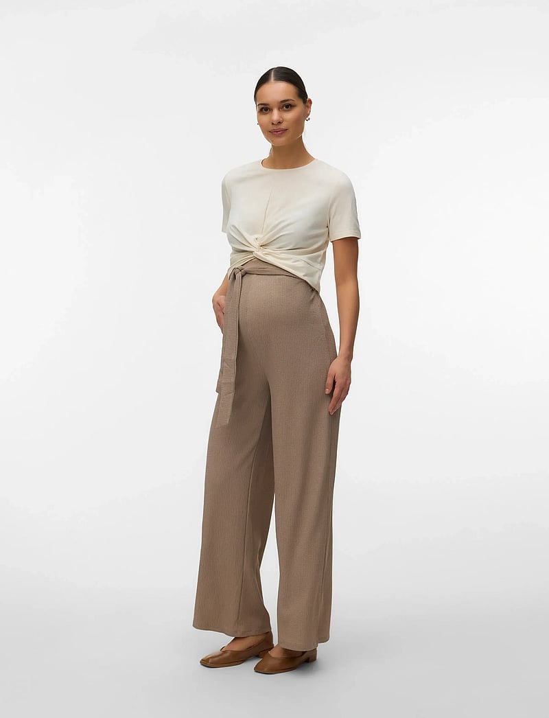 Mamalicious - MLSELIMA WIDE JRS PANTS HW - moon rock - 5