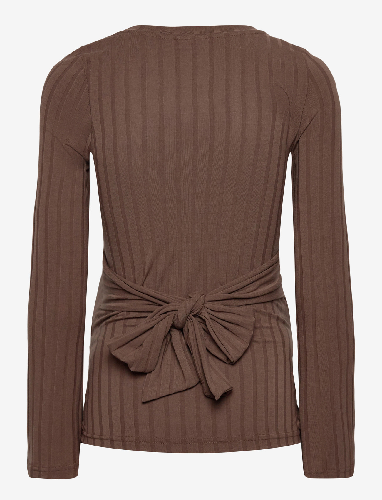 Mamalicious - MLLUCY LS JRS TIE TOP - alussärgid - walnut - 2