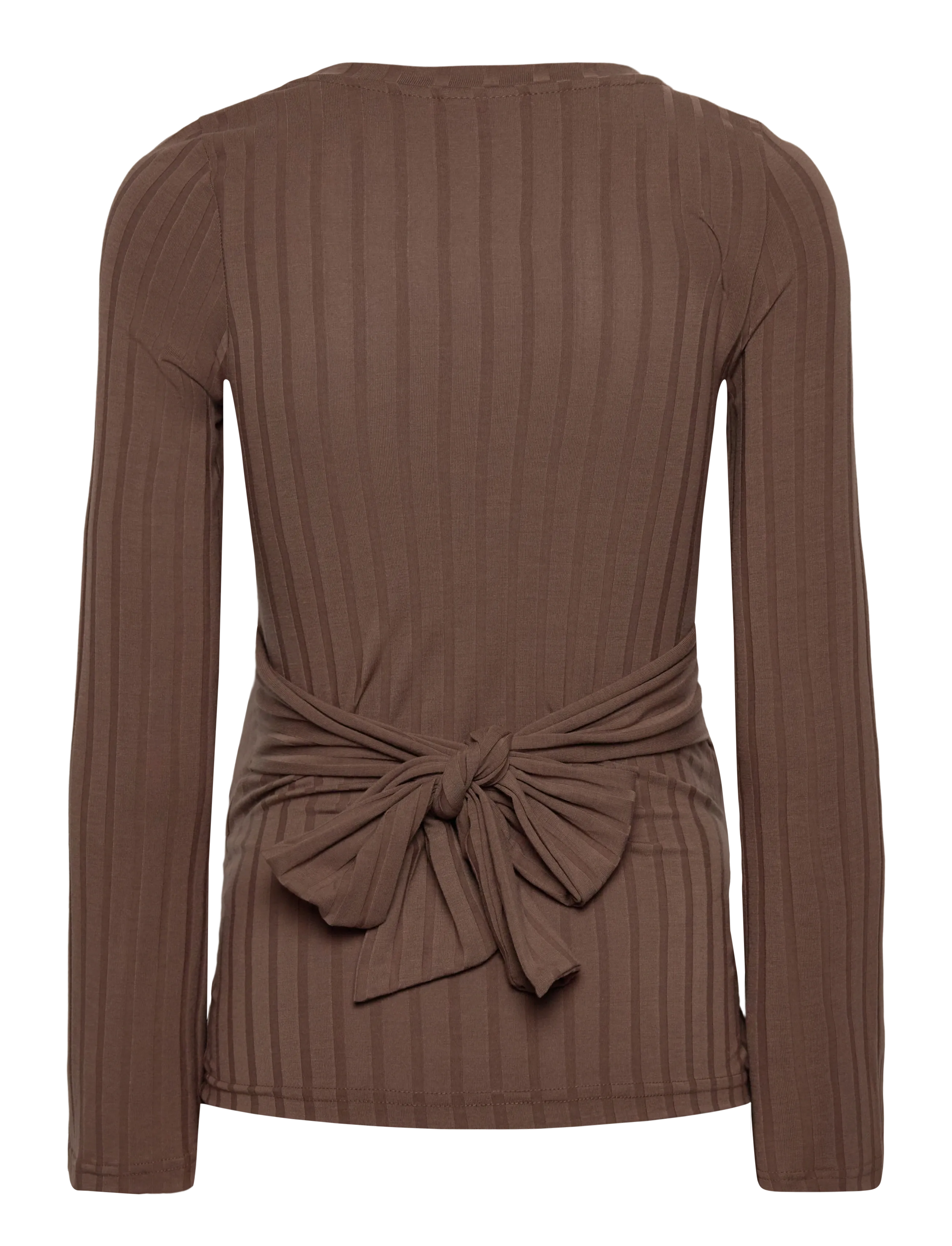 Mamalicious - MLLUCY LS JRS TIE TOP - walnut - 2