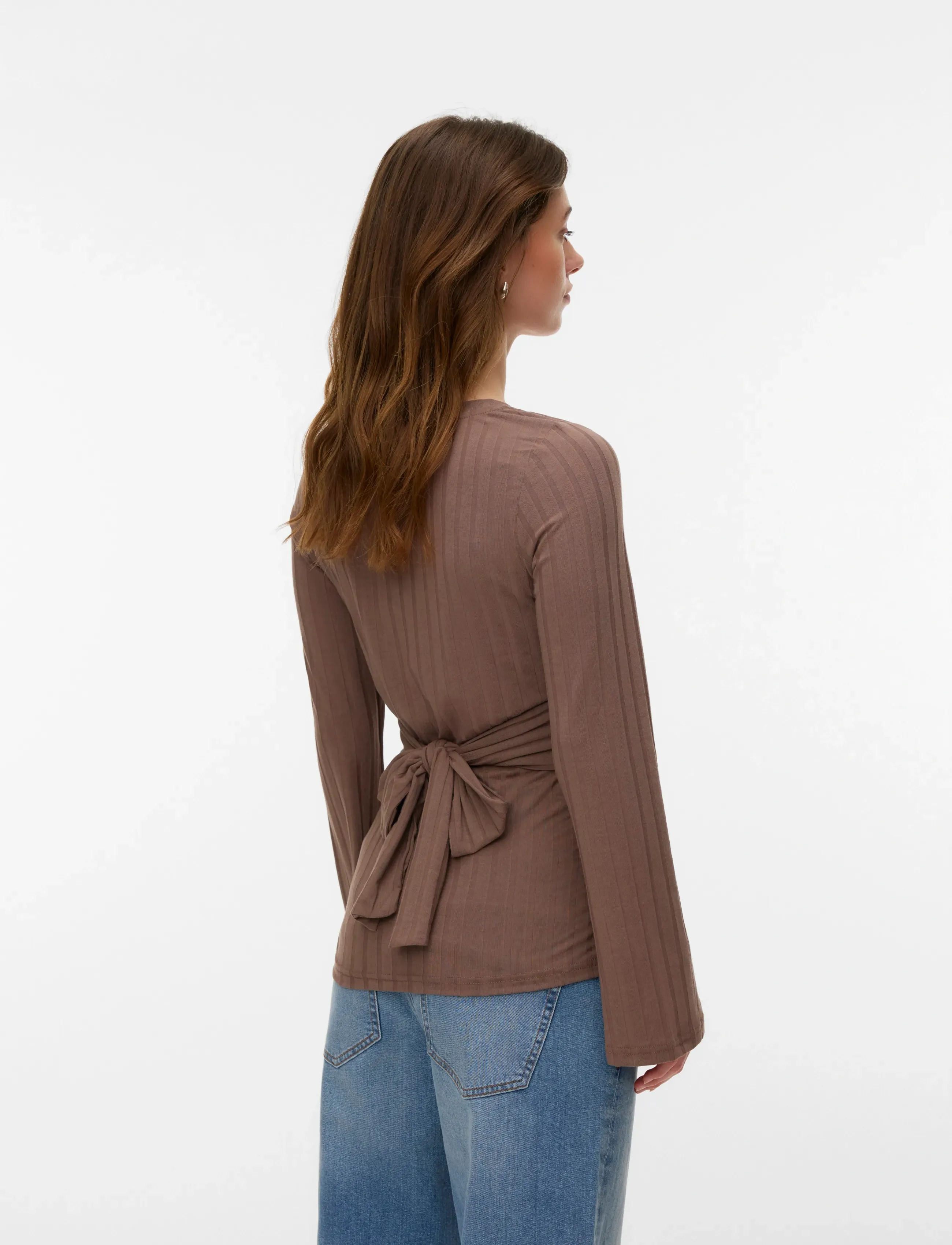 Mamalicious - MLLUCY LS JRS TIE TOP - walnut - 4