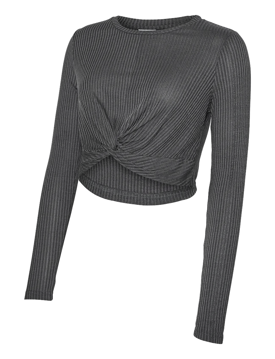 Mamalicious - MLANLI LS JRS CROP TOP - topid - magnet - 1