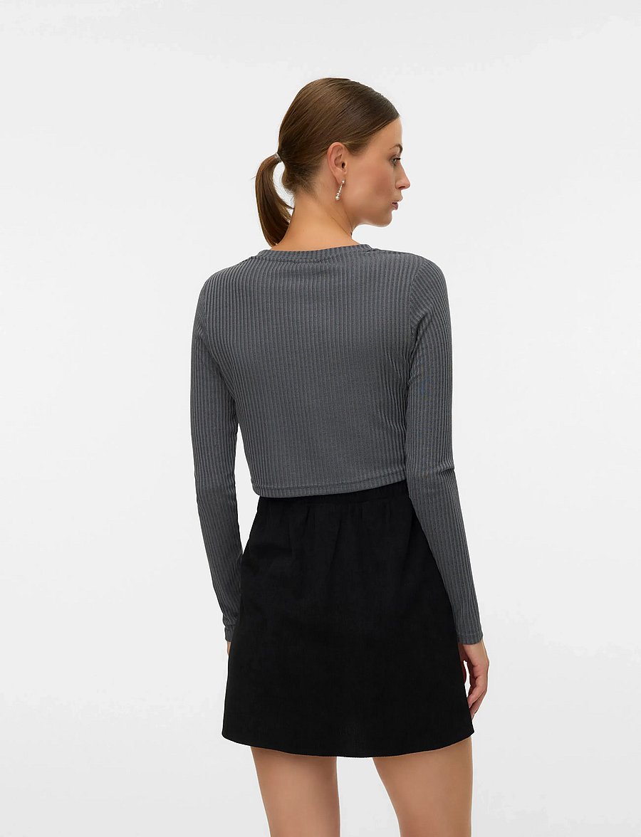 Mamalicious - MLANLI LS JRS CROP TOP - topid - magnet - 2