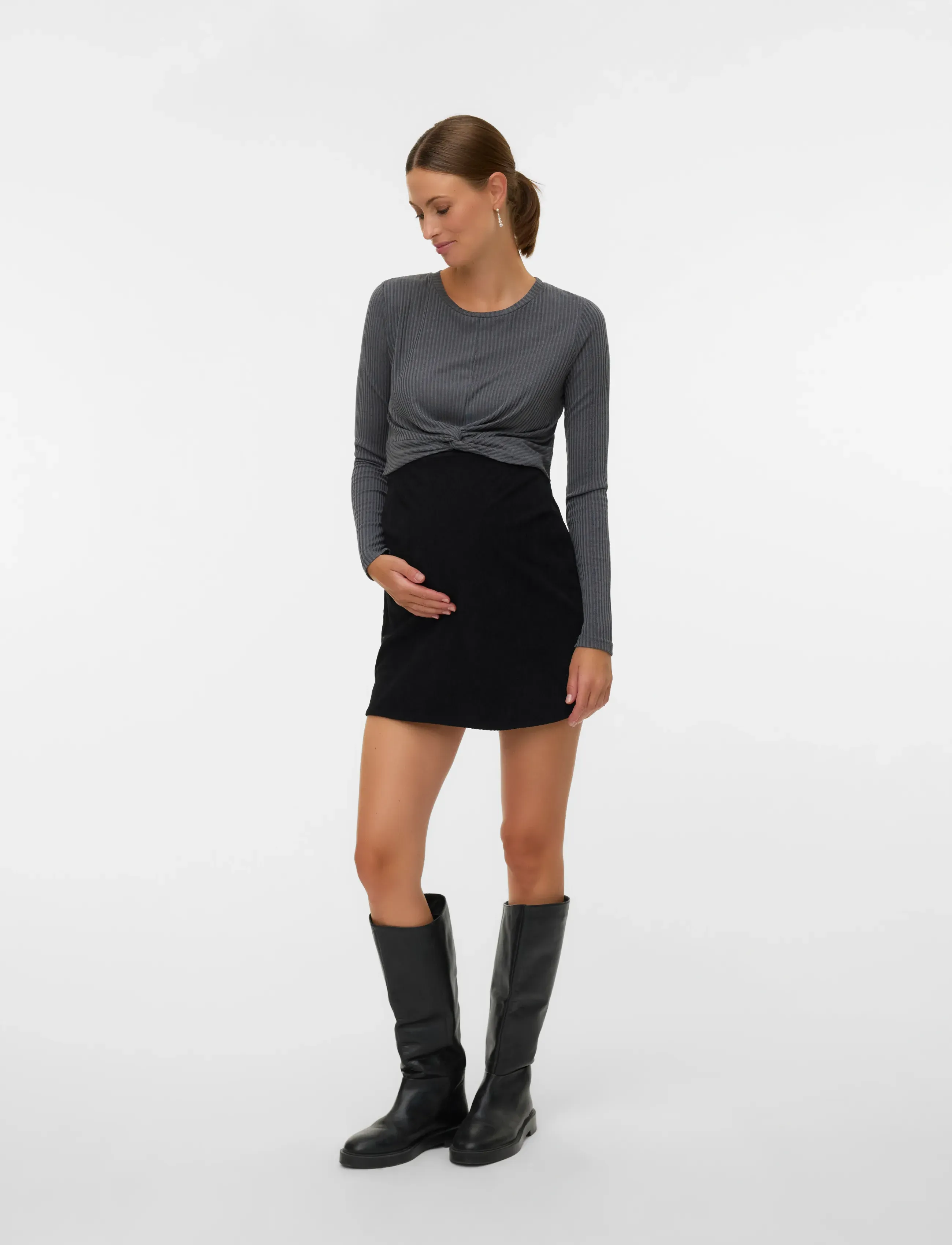 Mamalicious - MLANLI LS JRS CROP TOP - alussärgid - magnet - 3