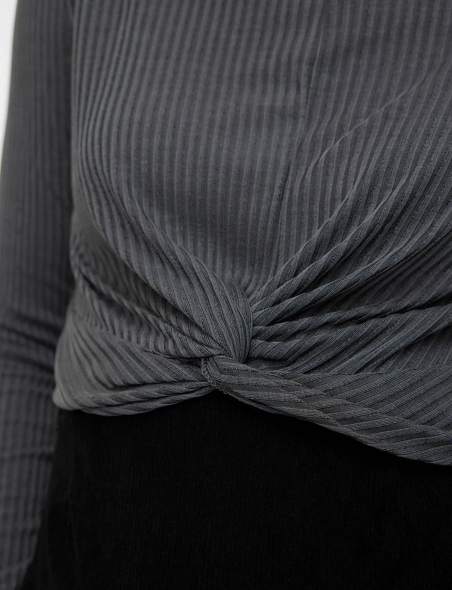 Mamalicious - MLANLI LS JRS CROP TOP - topid - magnet - 4