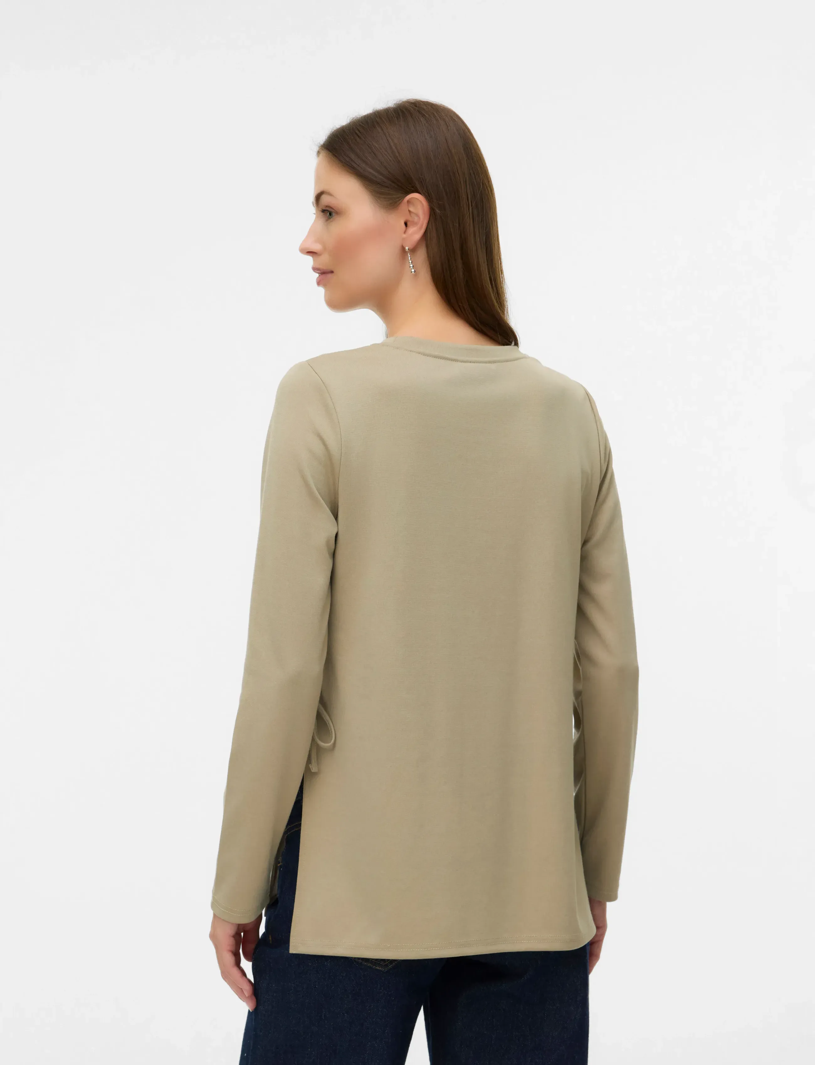 Mamalicious - MLRINA VITA LS JRS TOP 2F - london fog - 2