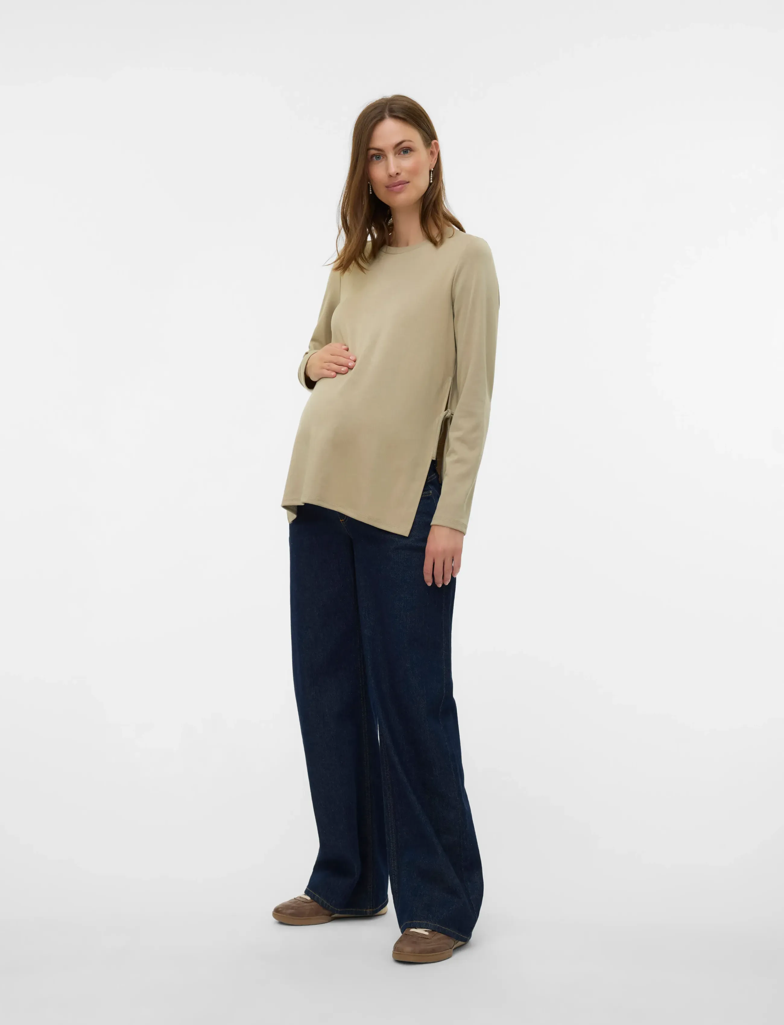 Mamalicious - MLRINA VITA LS JRS TOP 2F - london fog - 4