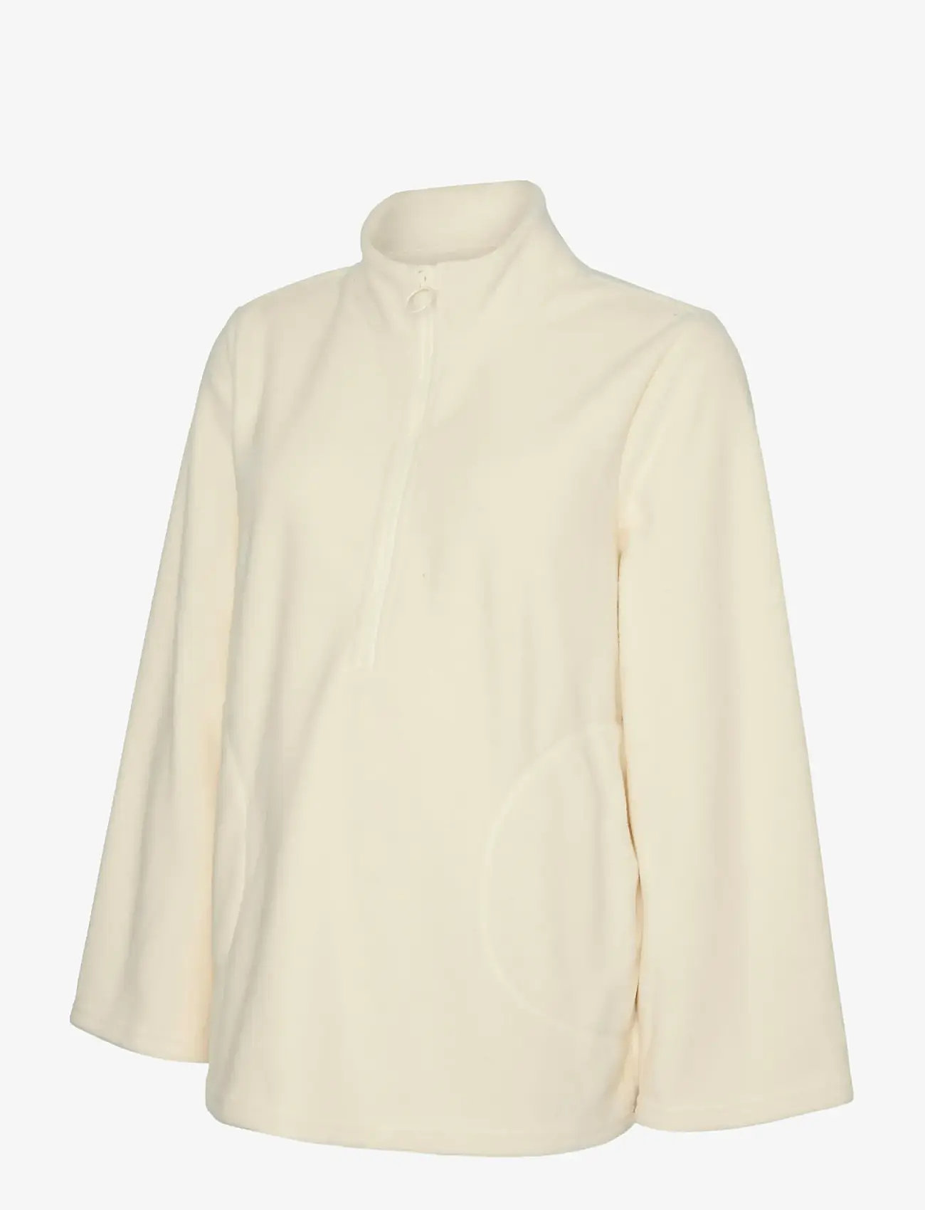 Mamalicious - MLMILLE L/S ZIP FLEECE JACKET - Överdelar - birch - 1