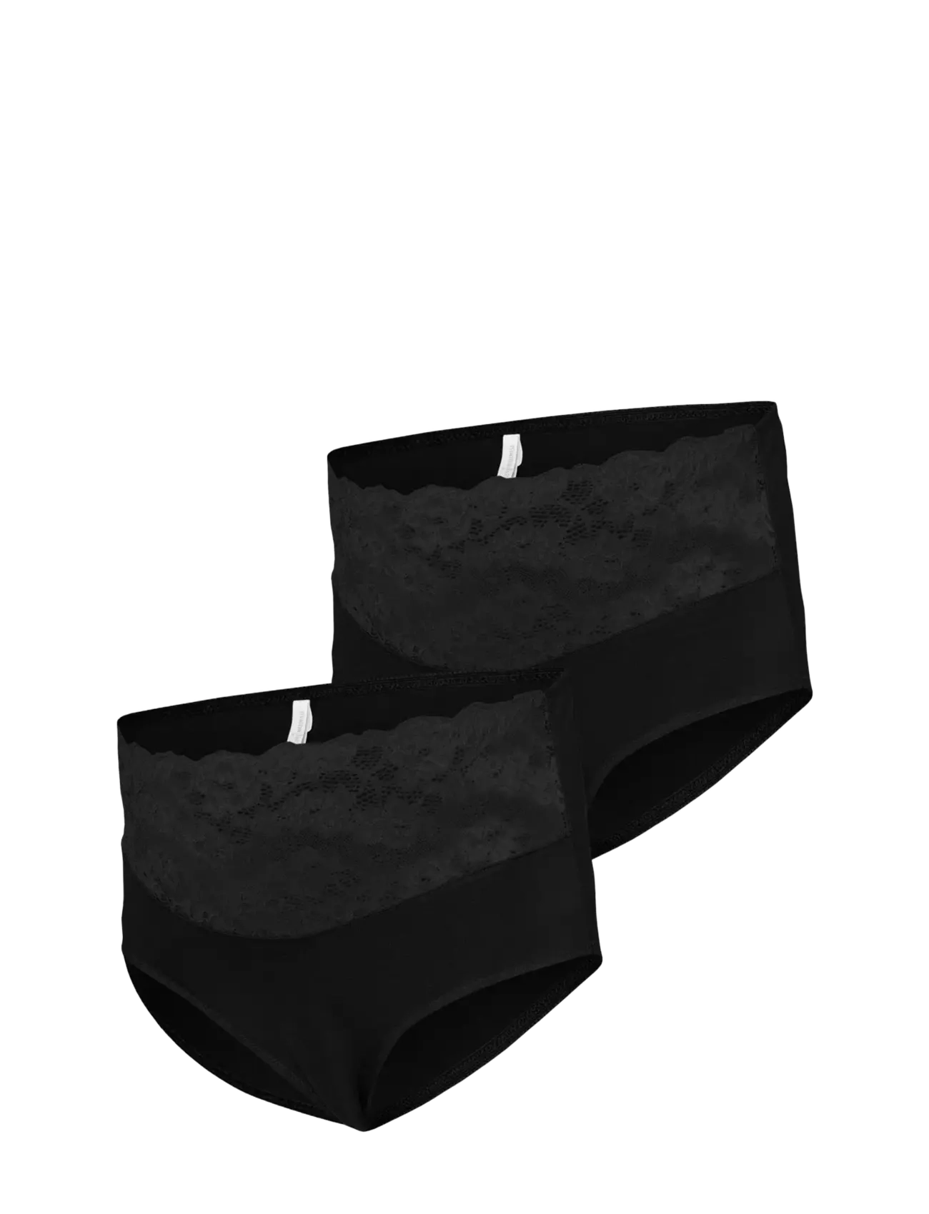 Mamalicious MLALBERTA LACE PANTIES HW 2-P NOOS - Mamalicious - BLACK / black