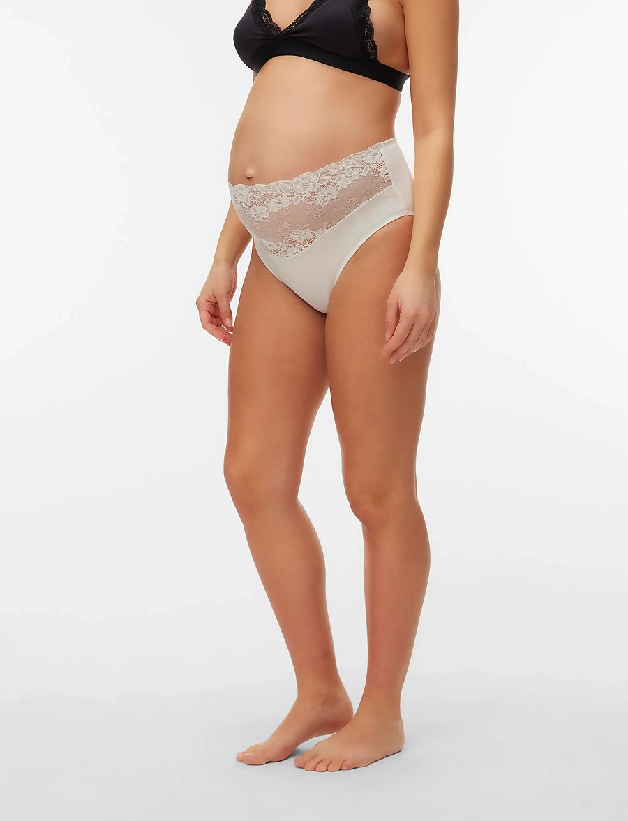Mamalicious - MLALBERTA LACE PANTIES HW 2-P - unterwäsche - black - 2