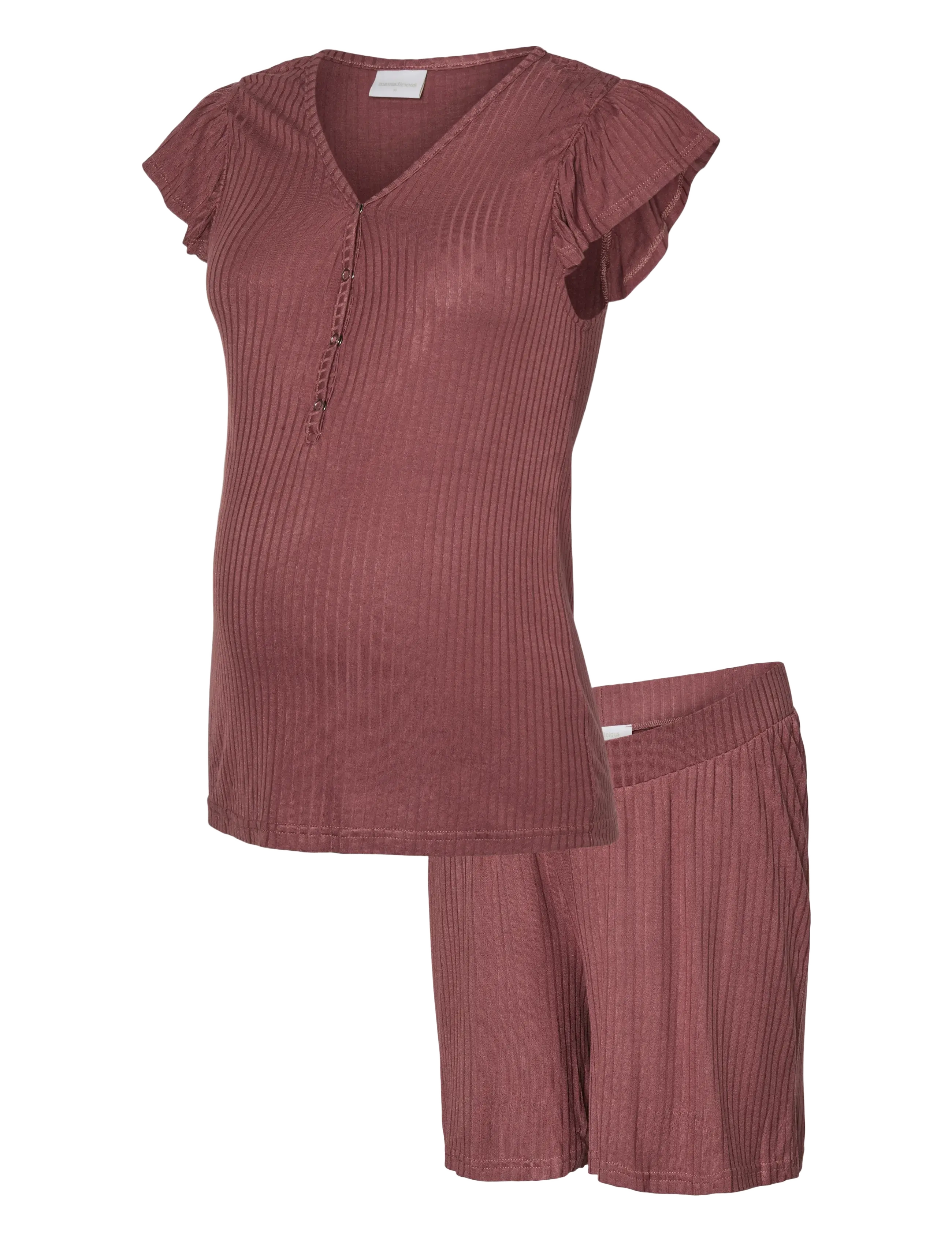 Mamalicious - MLTRINITY LIA JRS PYJAMAS SET 2F - rose brown - 1