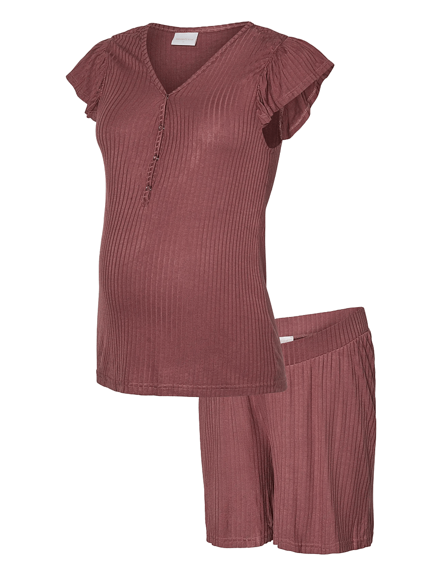 Mamalicious - MLTRINITY LIA JRS PYJAMAS SET 2F - rose brown - 1