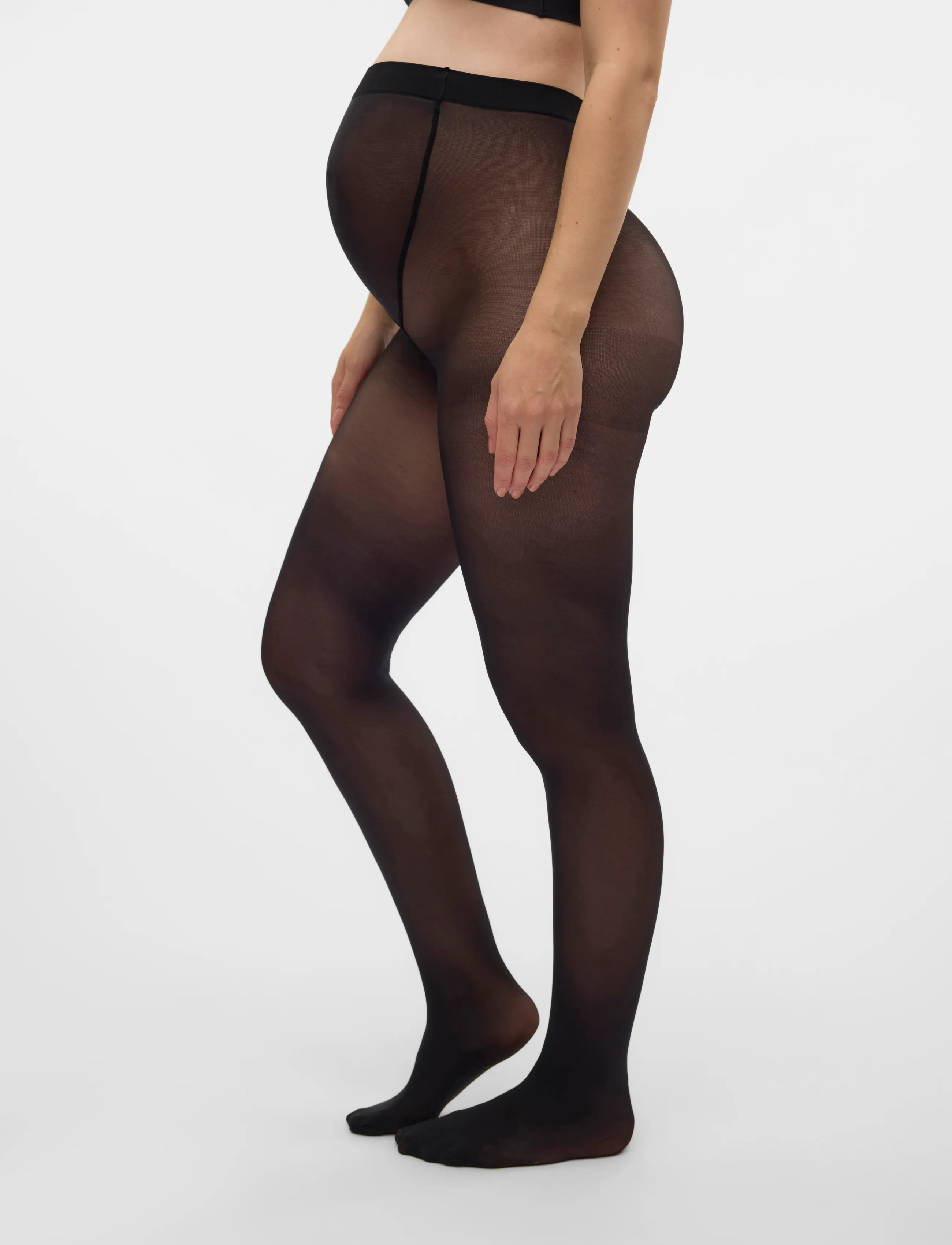 Mamalicious - MLNORA MICROFIBRE PANTYHOSE 20DEN 2-P - strømpebukser - black - 5