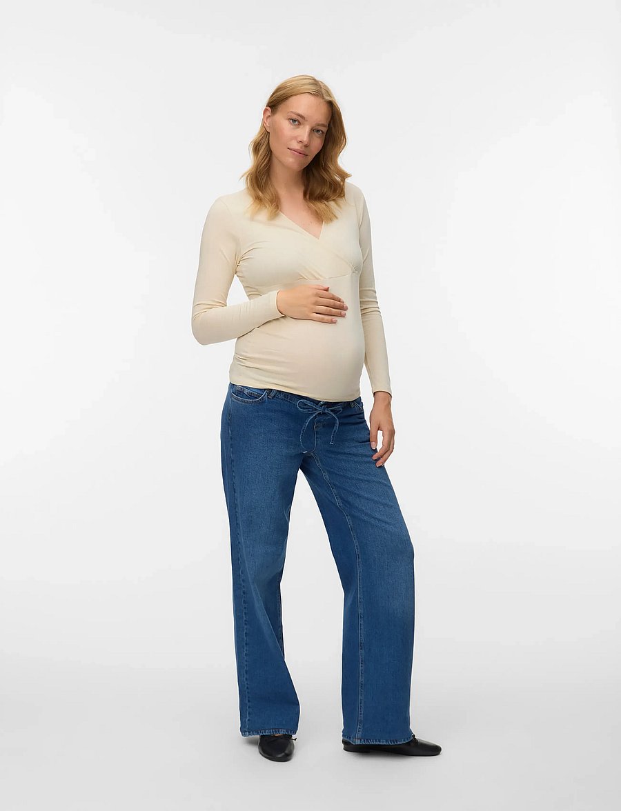 Mamalicious - MLKERRIE TESS LS JRS TOP 2-P - overdele - birch - 4