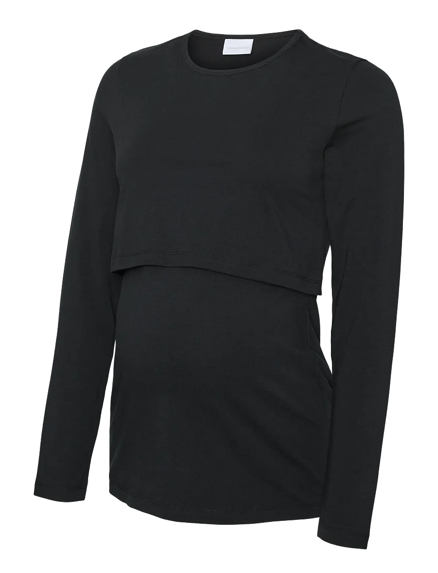 Mamalicious - MLKERRIE JUNE LS JRS TOP 2F NOOS - black - 1