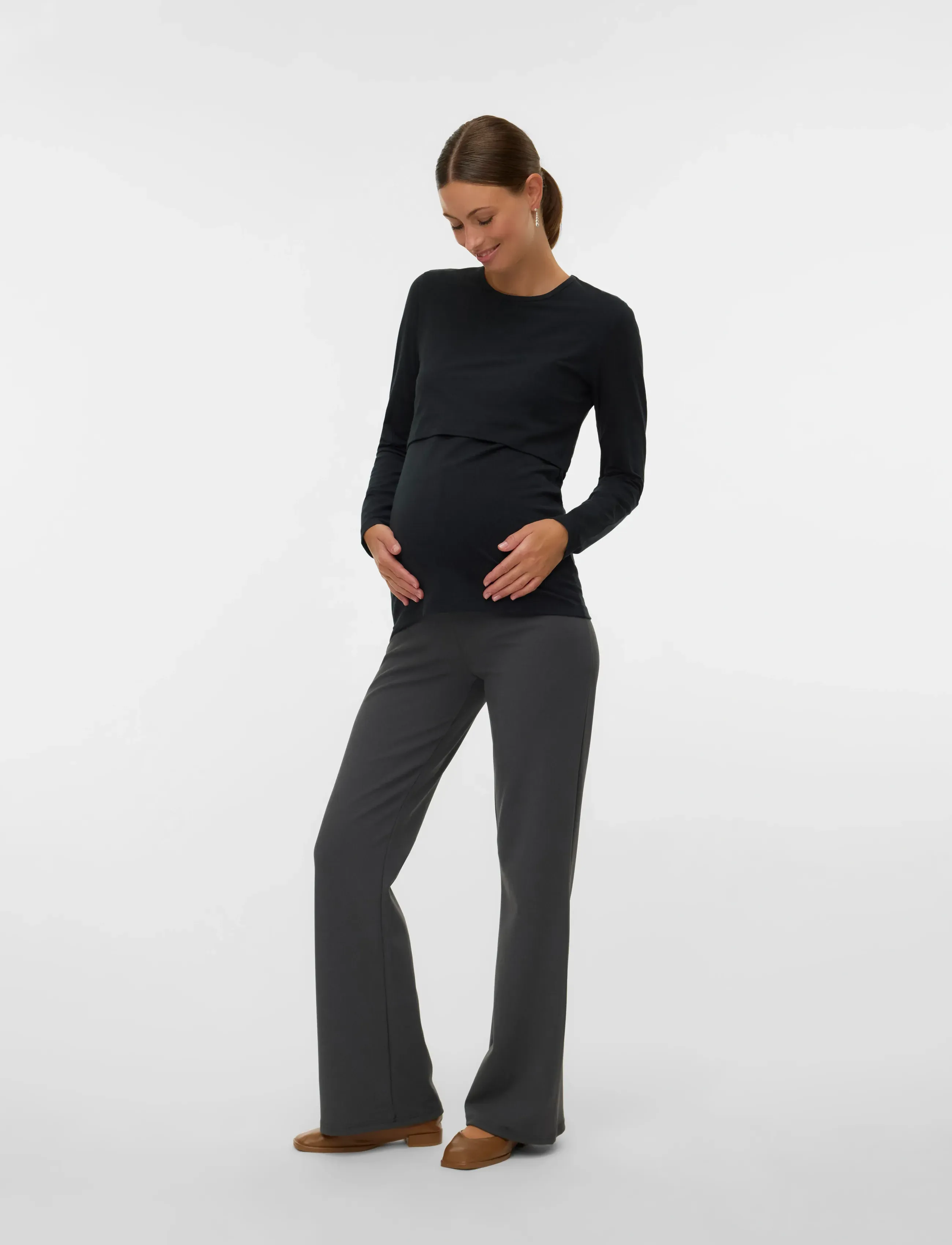 Mamalicious - MLKERRIE JUNE LS JRS TOP 2F NOOS - black - 3