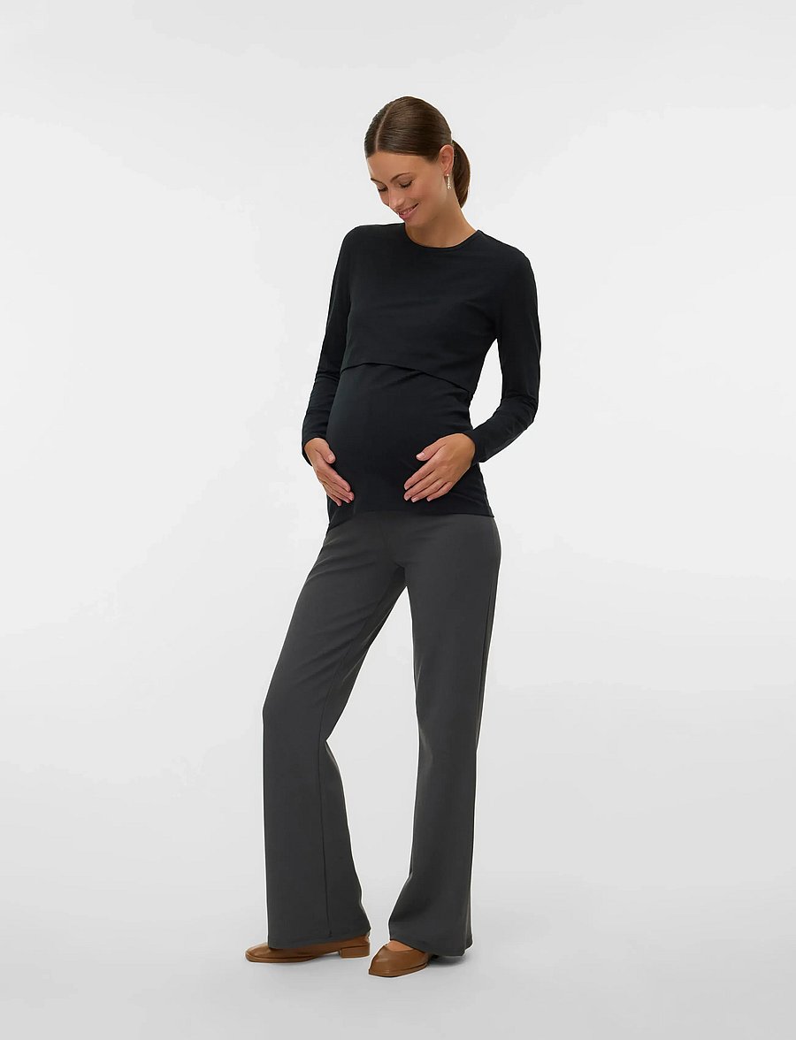 Mamalicious - MLKERRIE JUNE LS JRS TOP 2F NOOS - black - 3