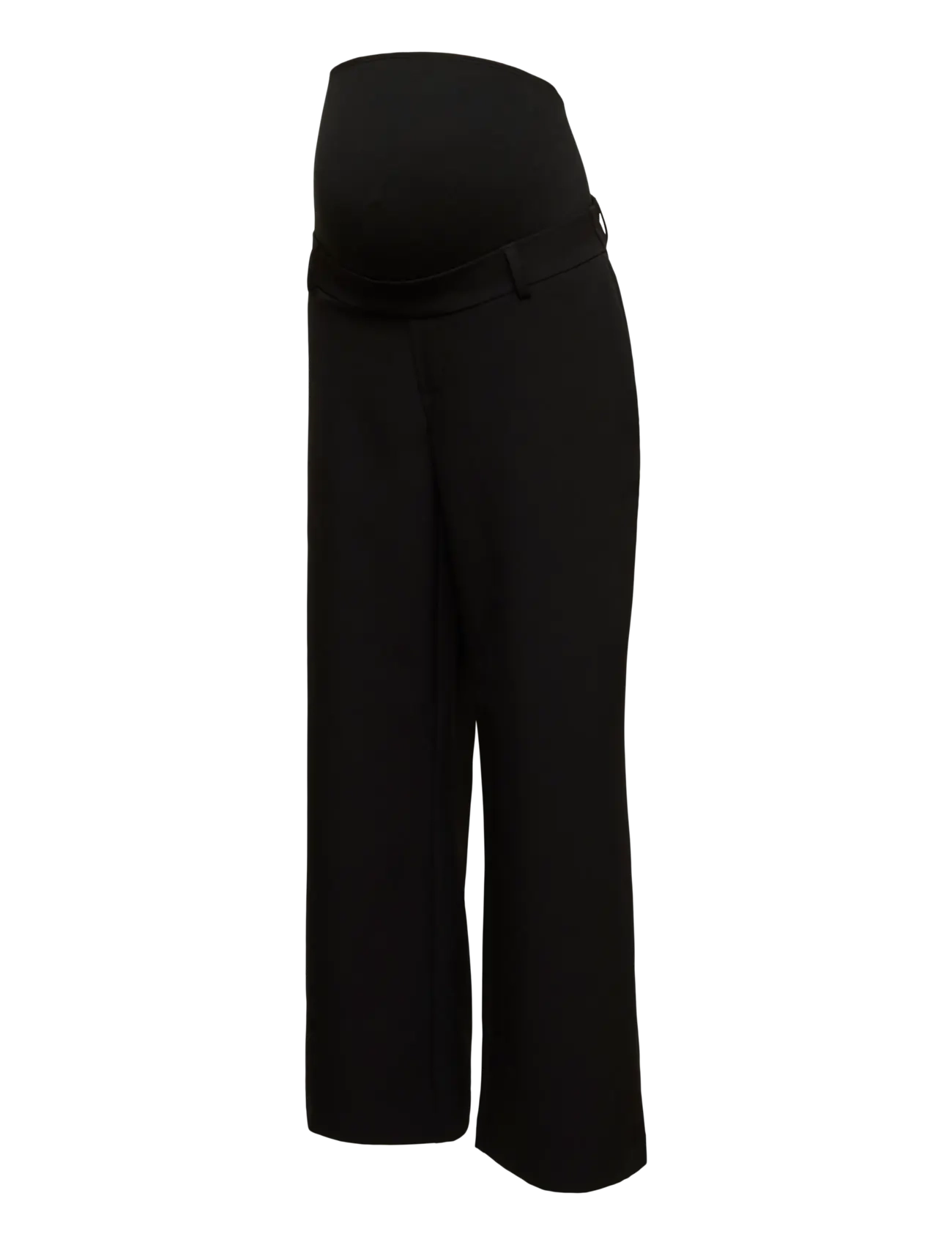 Mamalicious - MLLORA WIDE WO PANT - laia säärega püksid - black - 1