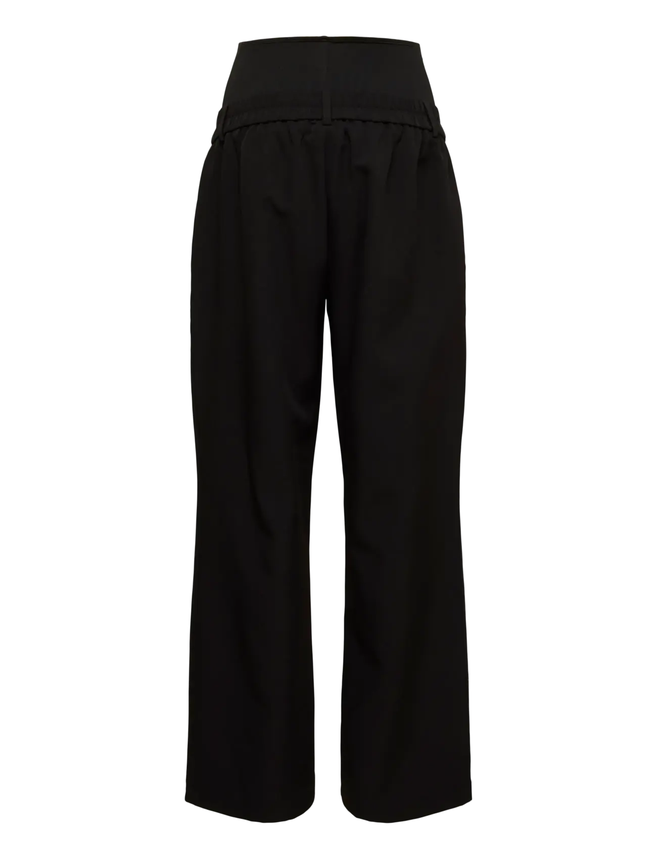 Mamalicious - MLLORA WIDE WO PANT - laia säärega püksid - black - 2