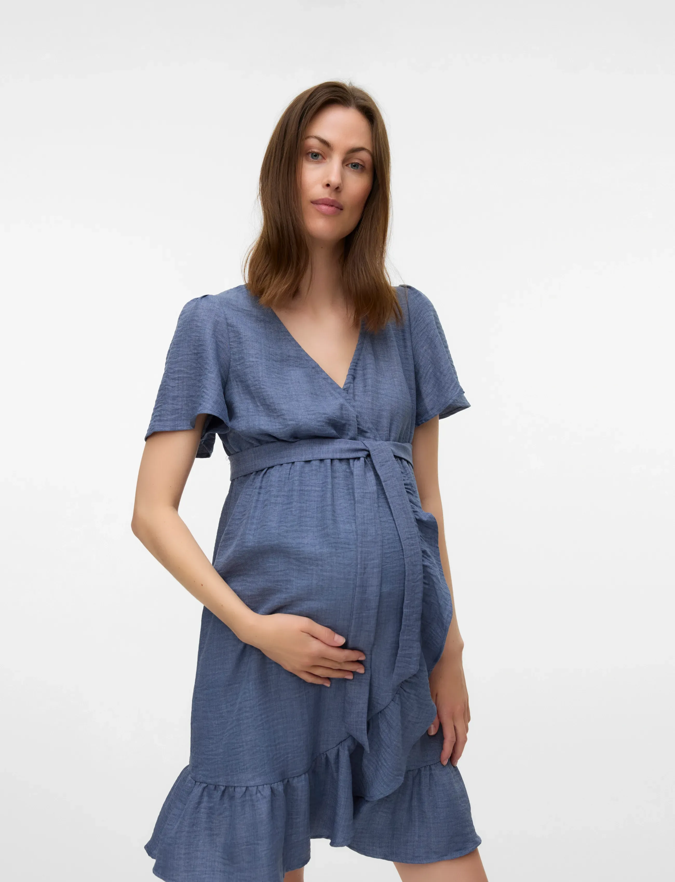 Mamalicious MLLIFINA TESS ABK DRESS 2F - Kleider - WILD WIND / blue