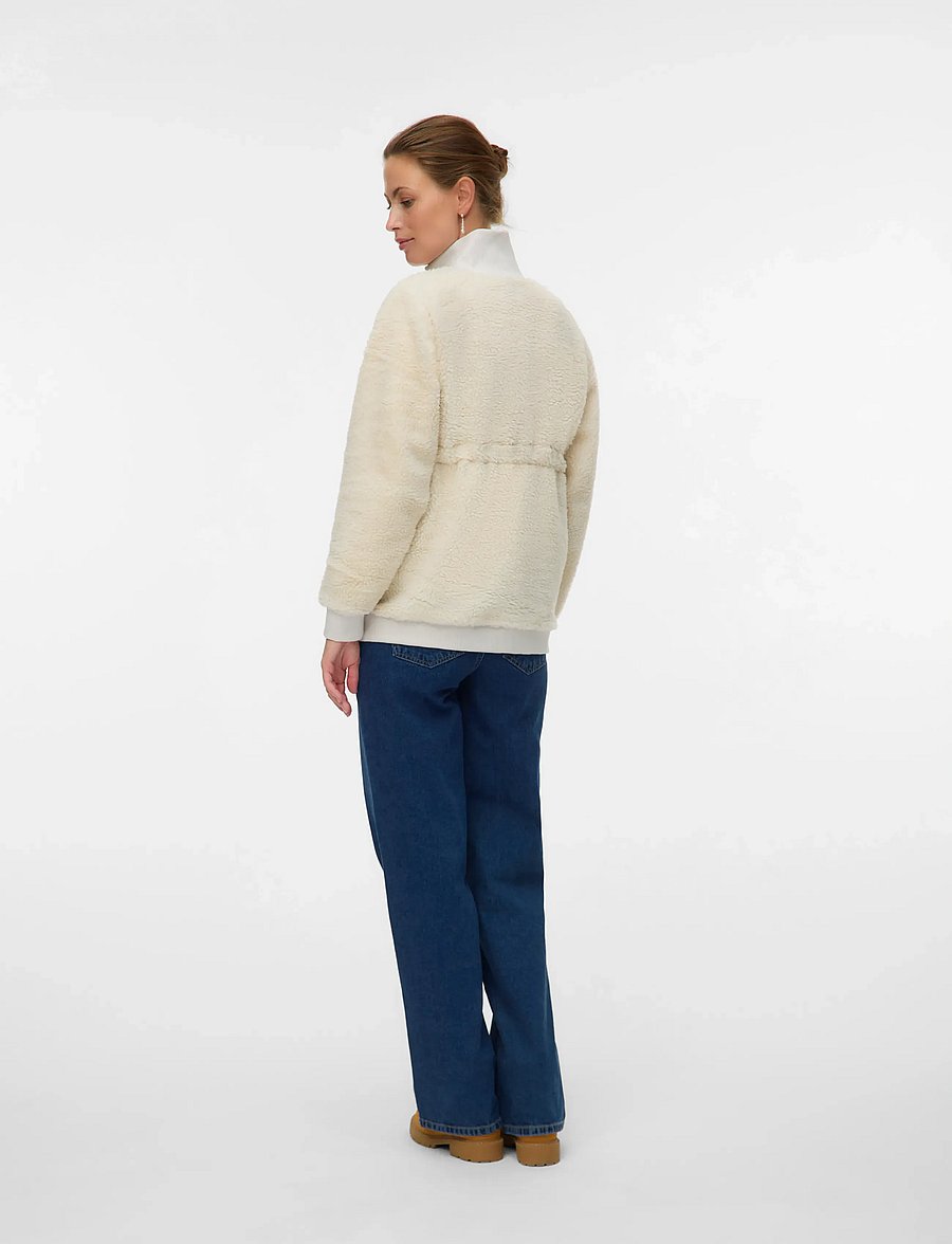 Mamalicious - MLCARLY 3IN1 TEDDY JACKET - sweatshirts - birch - 2