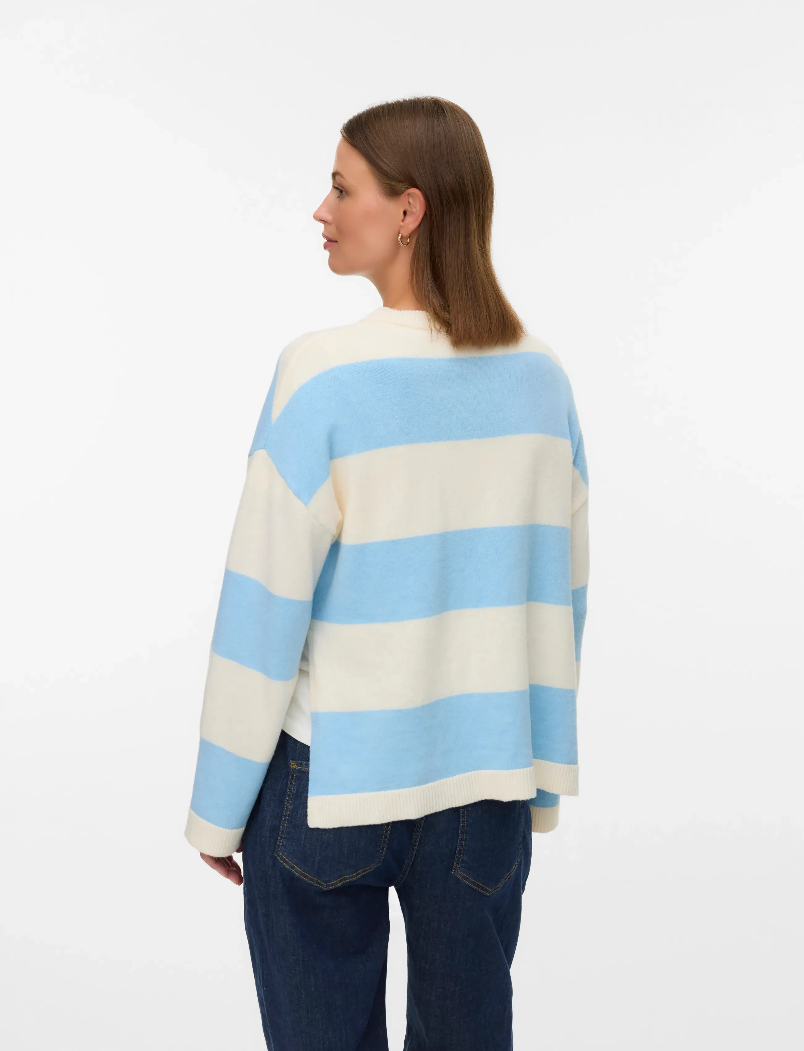 Mamalicious - MLMONIA VITA L/S KNIT TOP 2F - overdele - birch - 2
