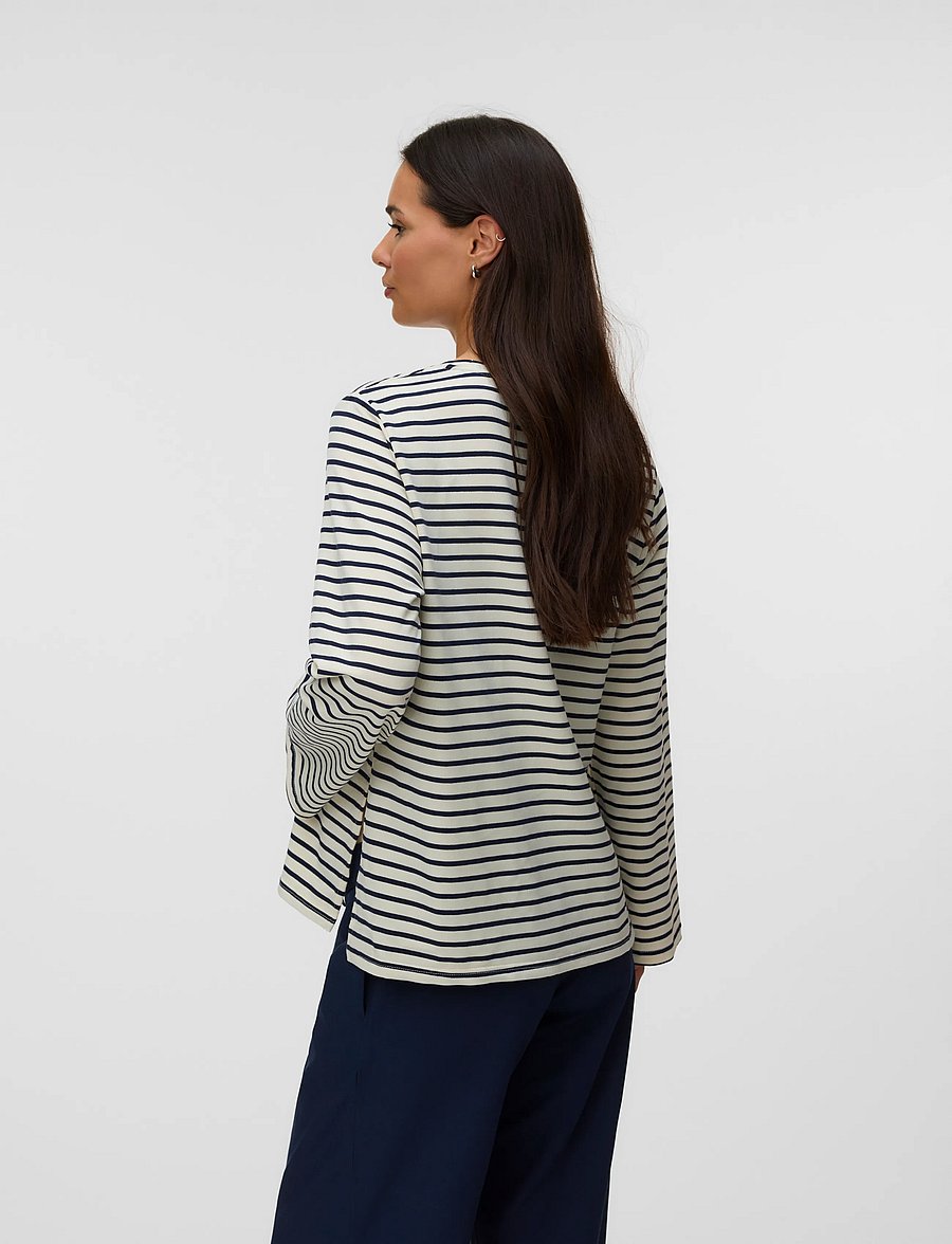 Mamalicious - MLAMILA VITA LS JRS WIDE SLEEVE TOP 2F - oberteile - birch - 2