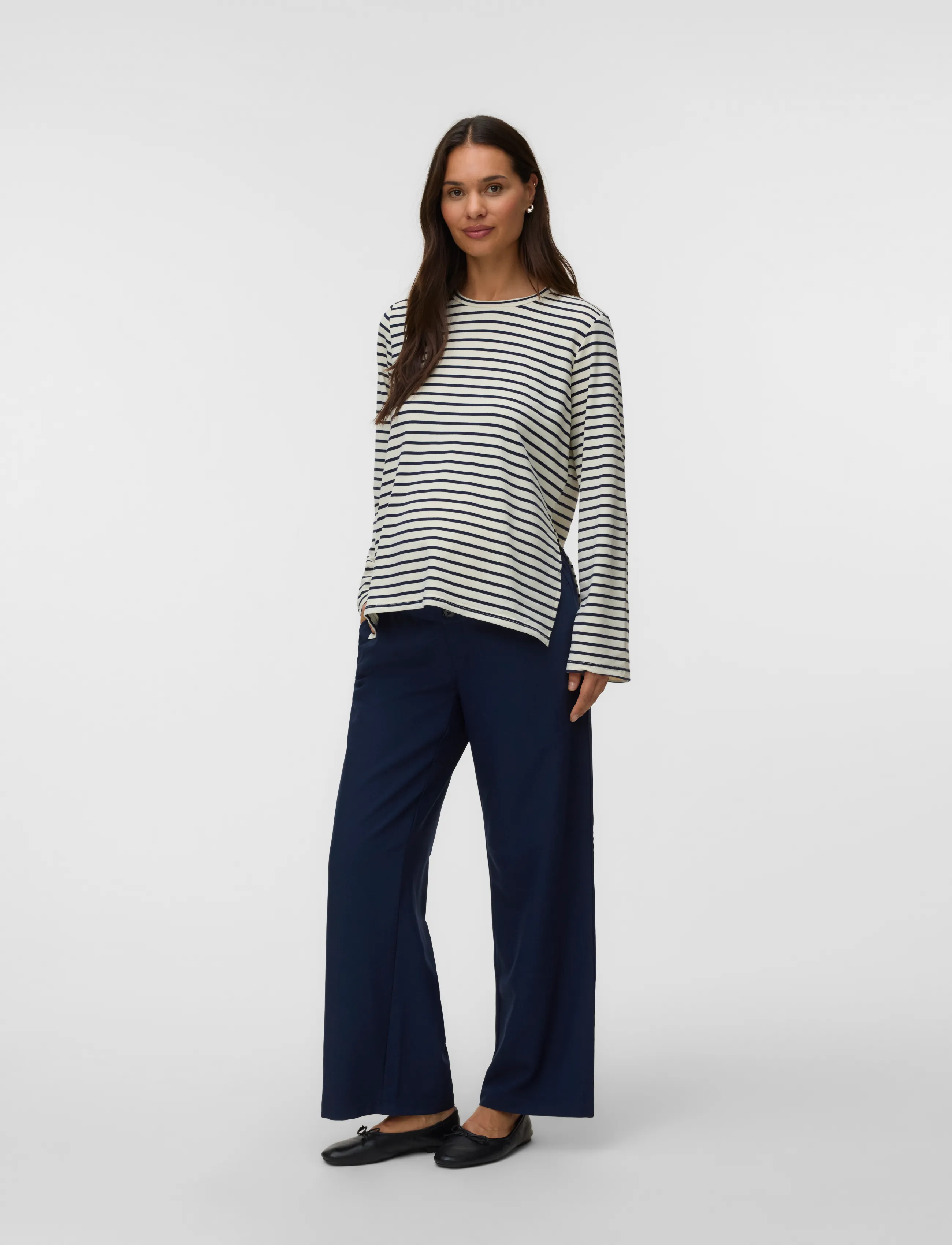 Mamalicious - MLAMILA VITA LS JRS WIDE SLEEVE TOP 2F - oberteile - birch - 3