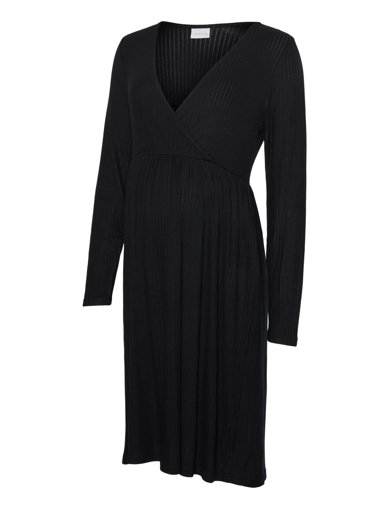 Mamalicious - MLTRINITY TESS ABK LS JRS DRESS 2F - black - 1