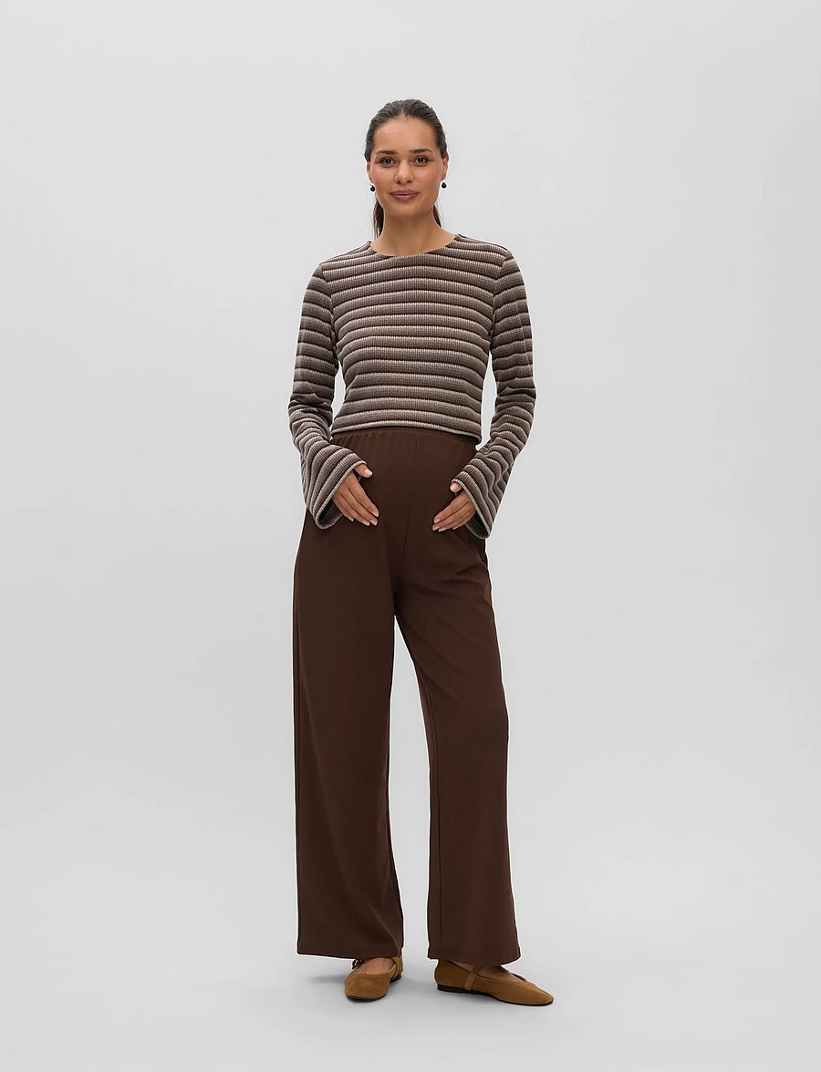 Mamalicious - MLKAREN WIDE JRS PANTS HW - püksid ja seelikud - java - 0