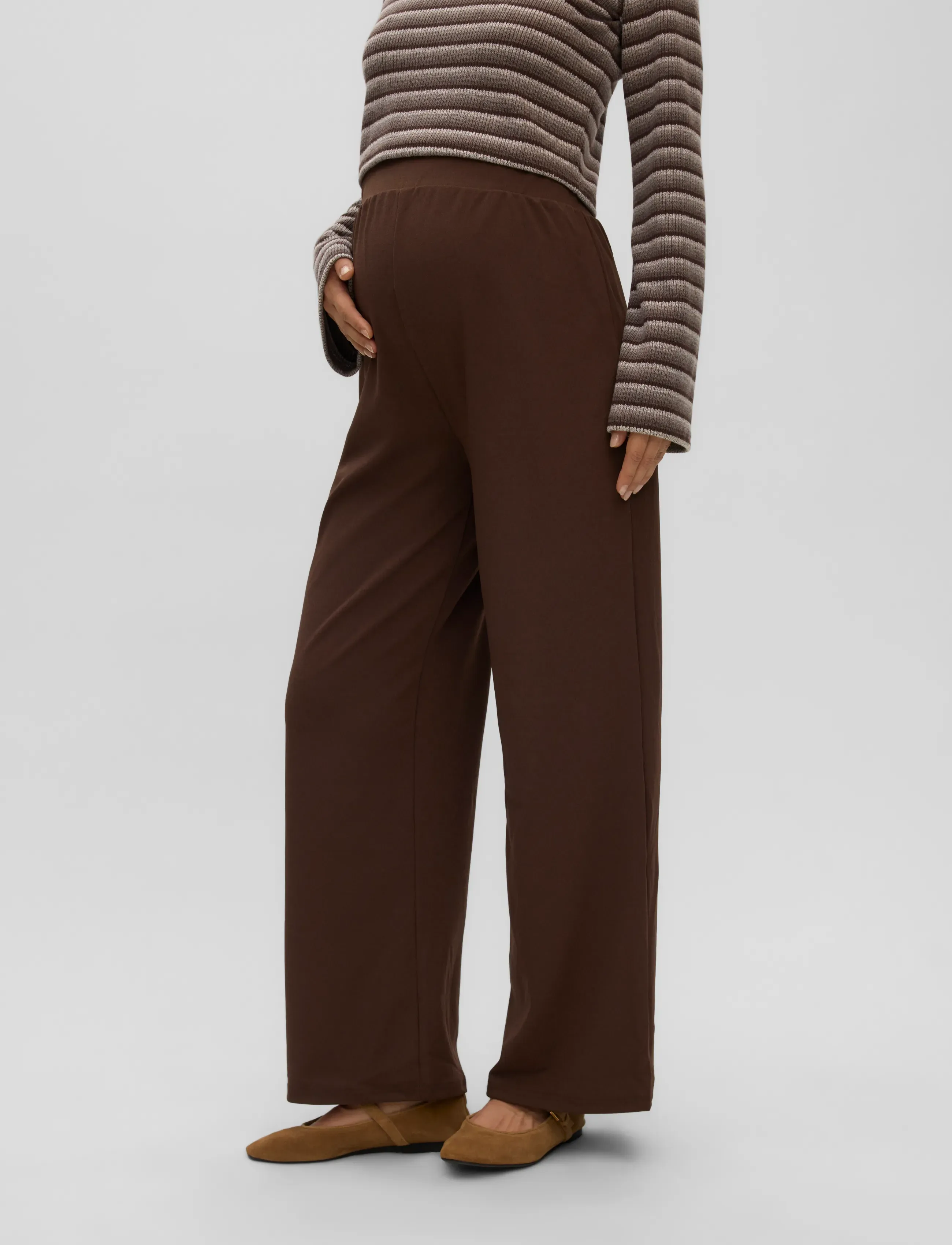 Mamalicious - MLKAREN WIDE JRS PANTS HW - festmode zu outlet-preisen - java - 3
