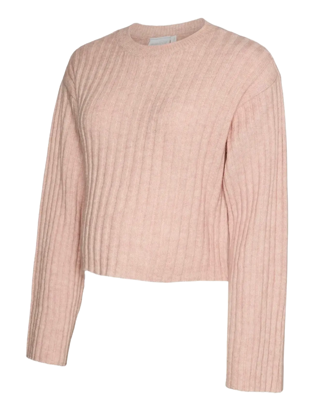 MLMONIQUE L/S CROP KNIT TOP - ZEPHYR