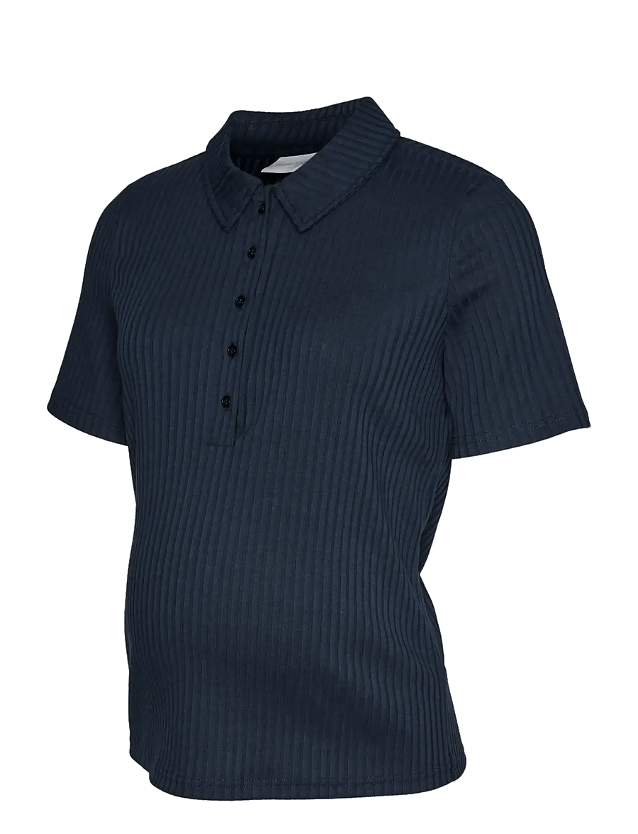 Mamalicious - MLPELLA LIA SS JRS POLO TOP 2F - oberteile - navy blazer - 1
