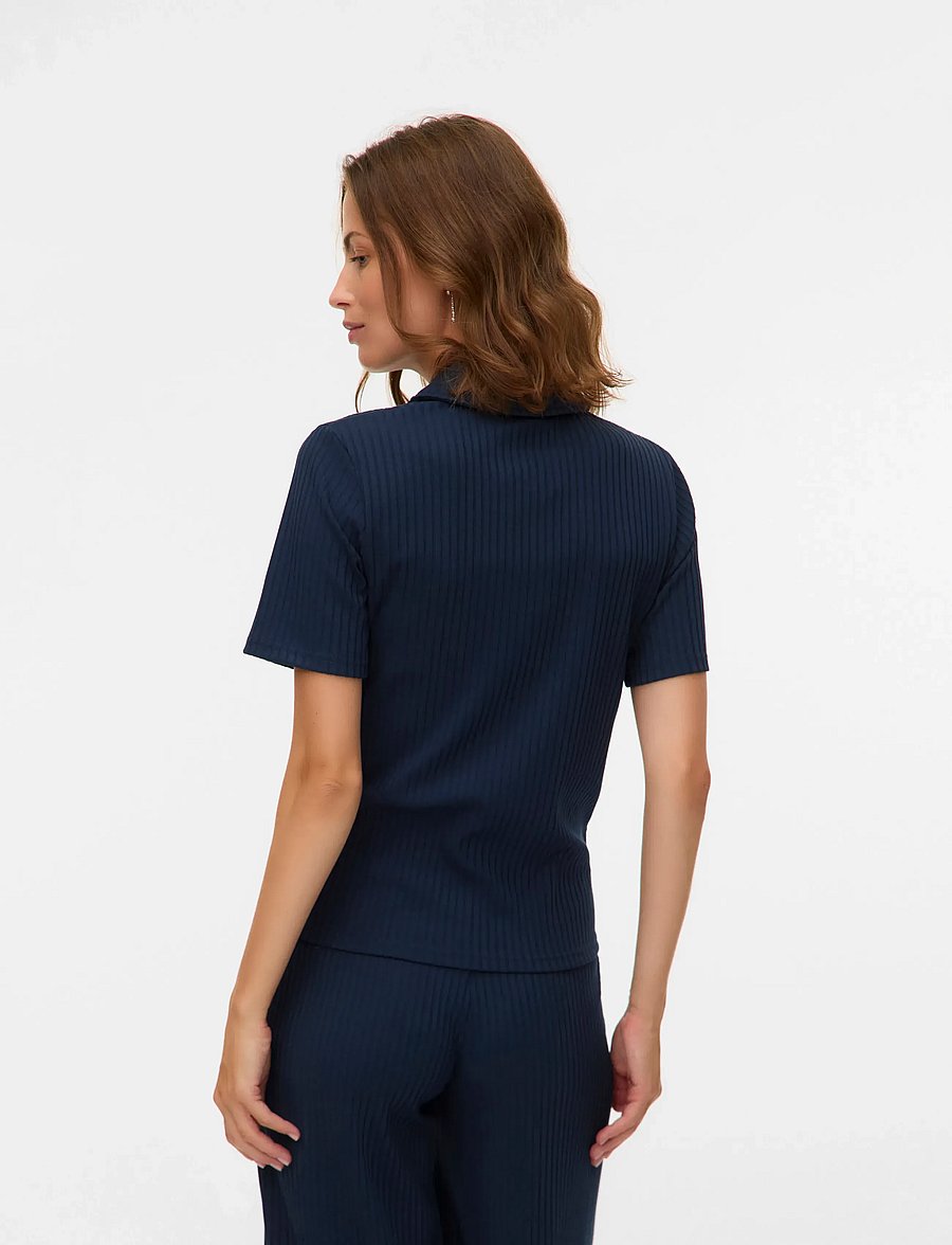 Mamalicious - MLPELLA LIA SS JRS POLO TOP 2F - oberteile - navy blazer - 2