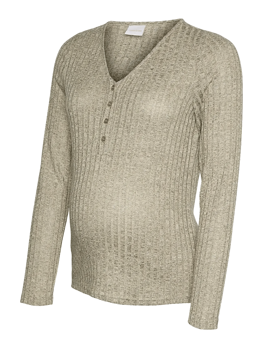 Mamalicious - MLPAMMIE LIA LS JRS TOP 2F - oberteile - kalamata - 1