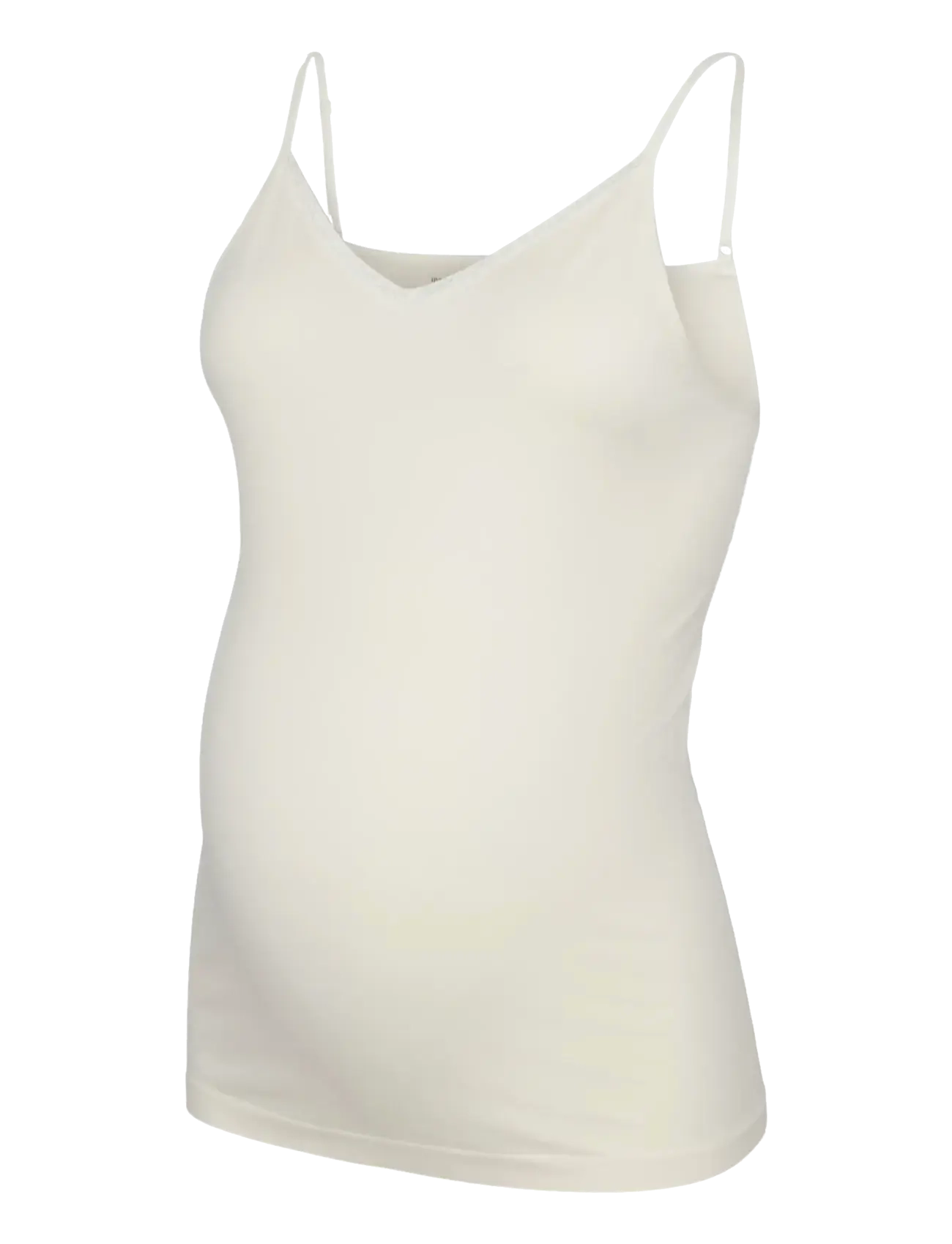 Mamalicious MLALLIE SEAMLESS STRAP TOP - Tøj - SNOW WHITE / white