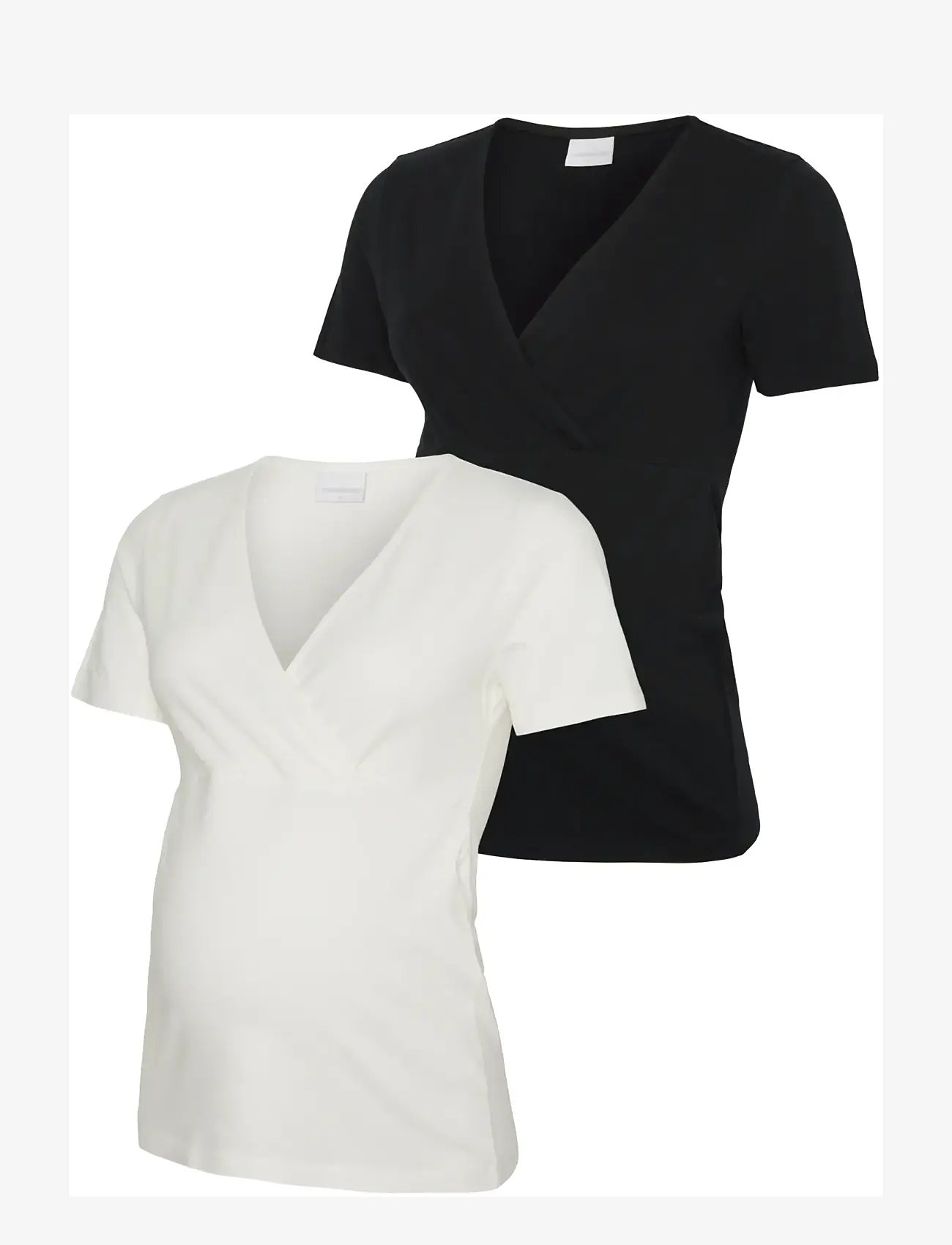 Mamalicious - MLKERRIE TESS SS JRS TOP 2F 2-P NOOS - kortærmede bluser - black - 1