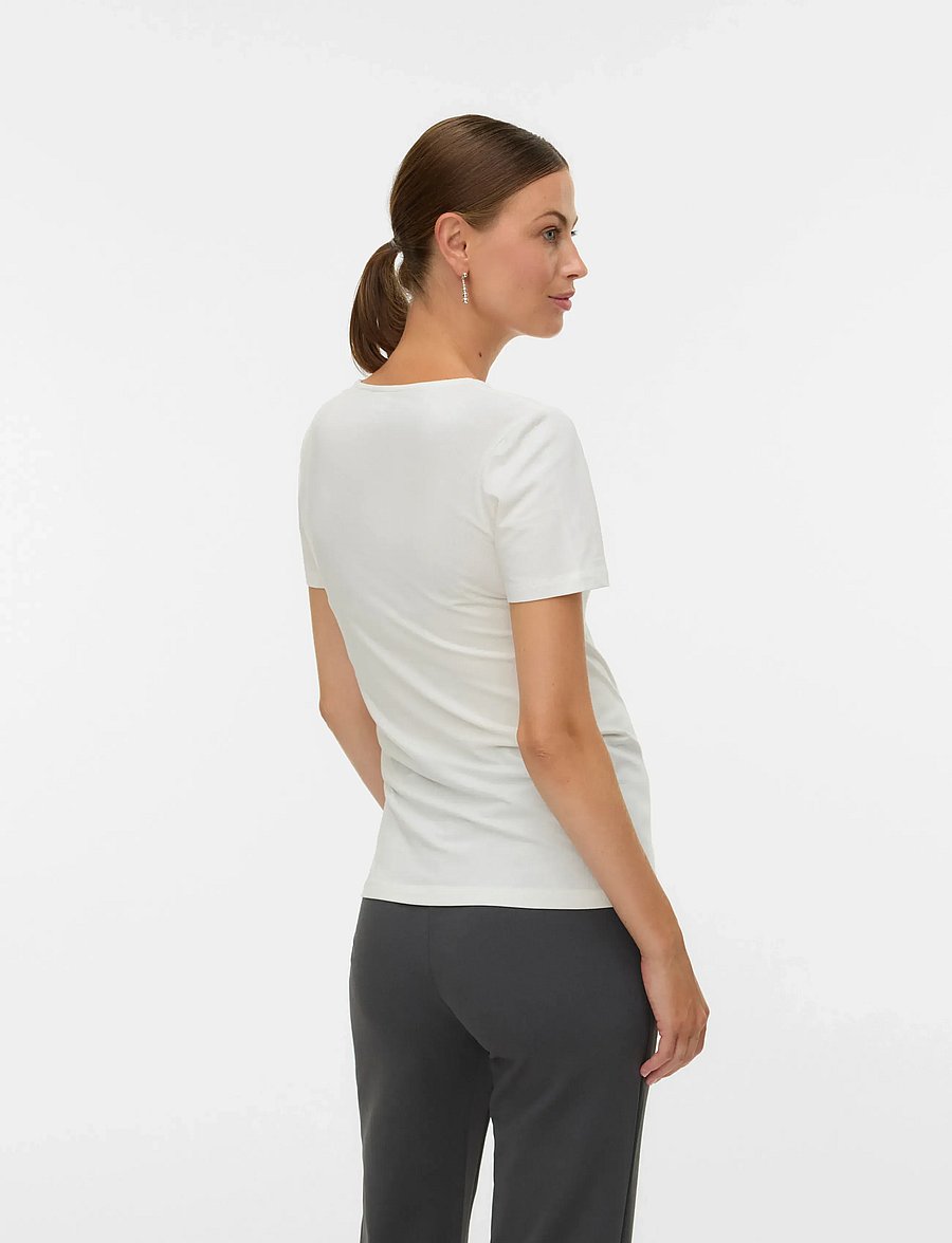 Mamalicious - MLKERRIE TESS SS JRS TOP 2F 2-P NOOS - kurzärmelige blusen - black - 3
