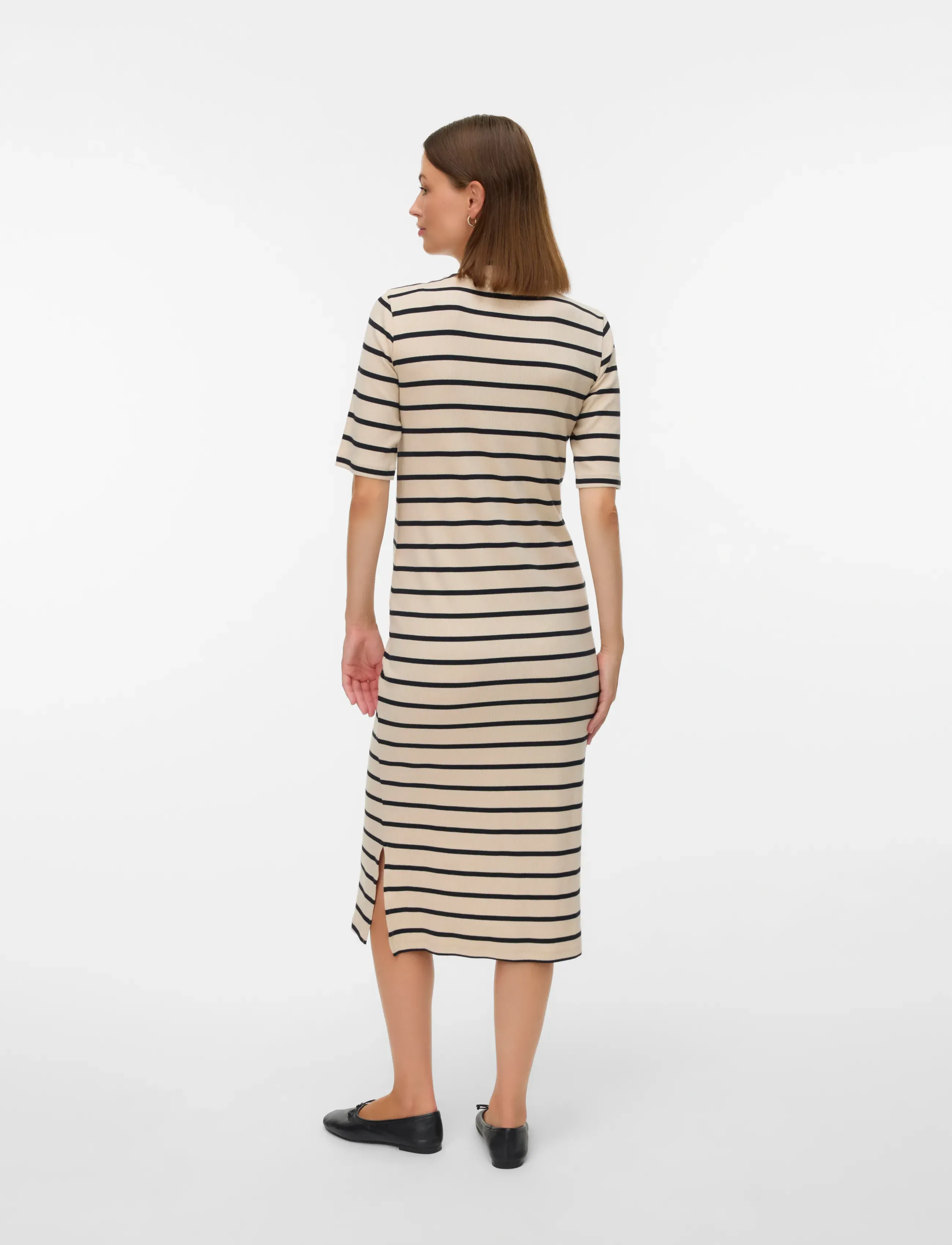 Mamalicious - MLLANE 24 JRS HN MIDI DRESS - stramme kjoler - french oak - 2