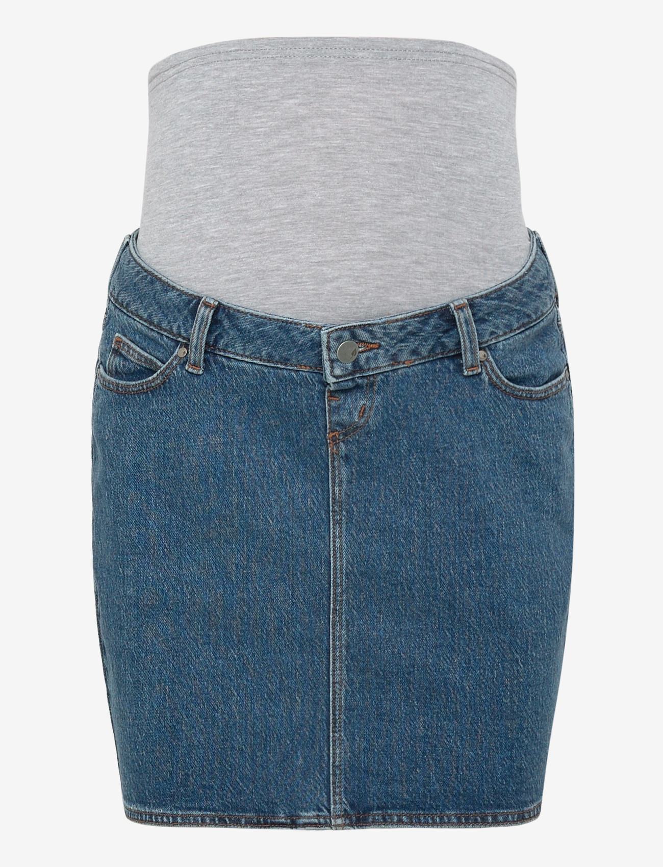 Mamalicious - MLCUBA DENIM SKIRT NOOS - hosen - medium blue denim - 0