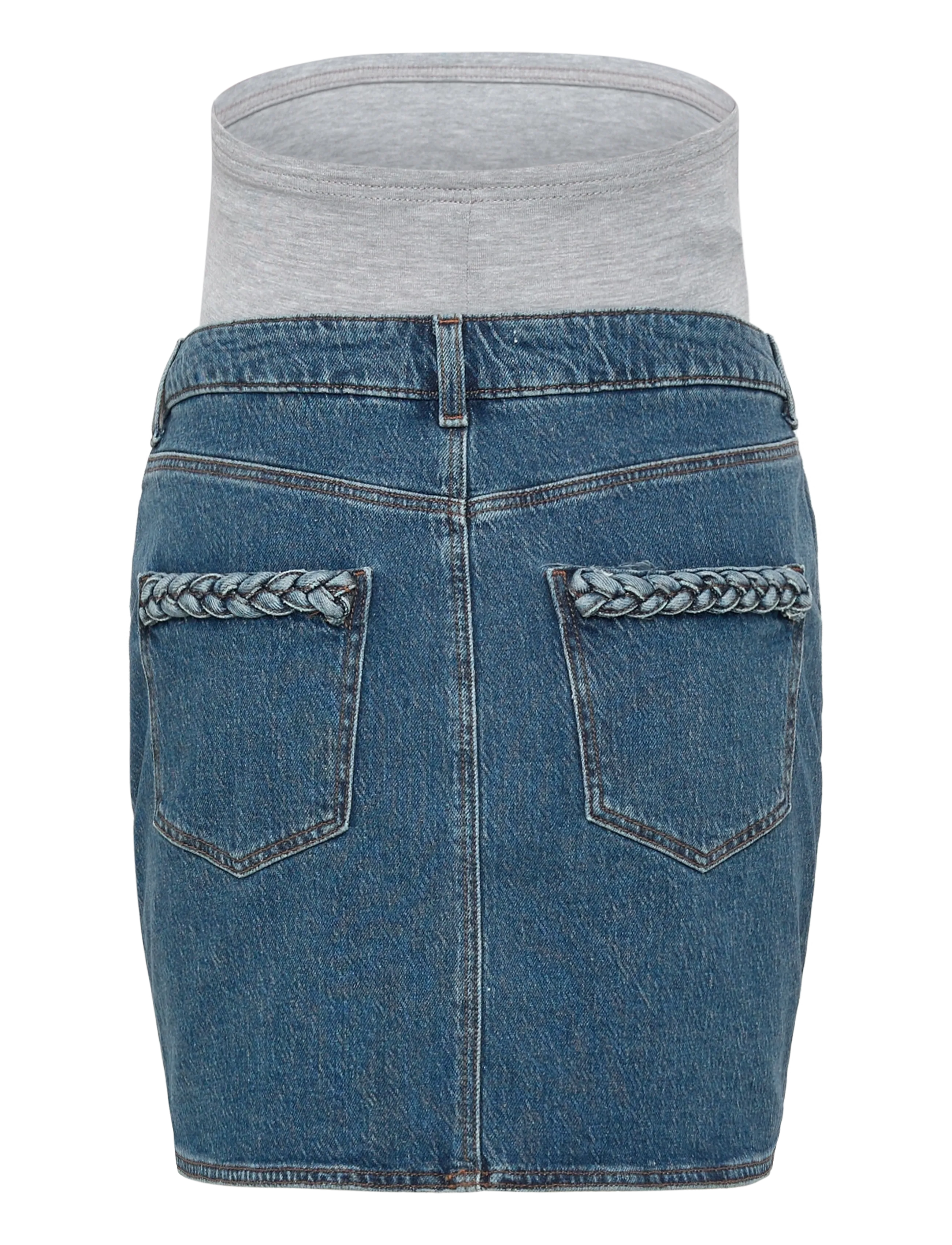 Mamalicious - MLCUBA DENIM SKIRT NOOS - underdele - medium blue denim - 2