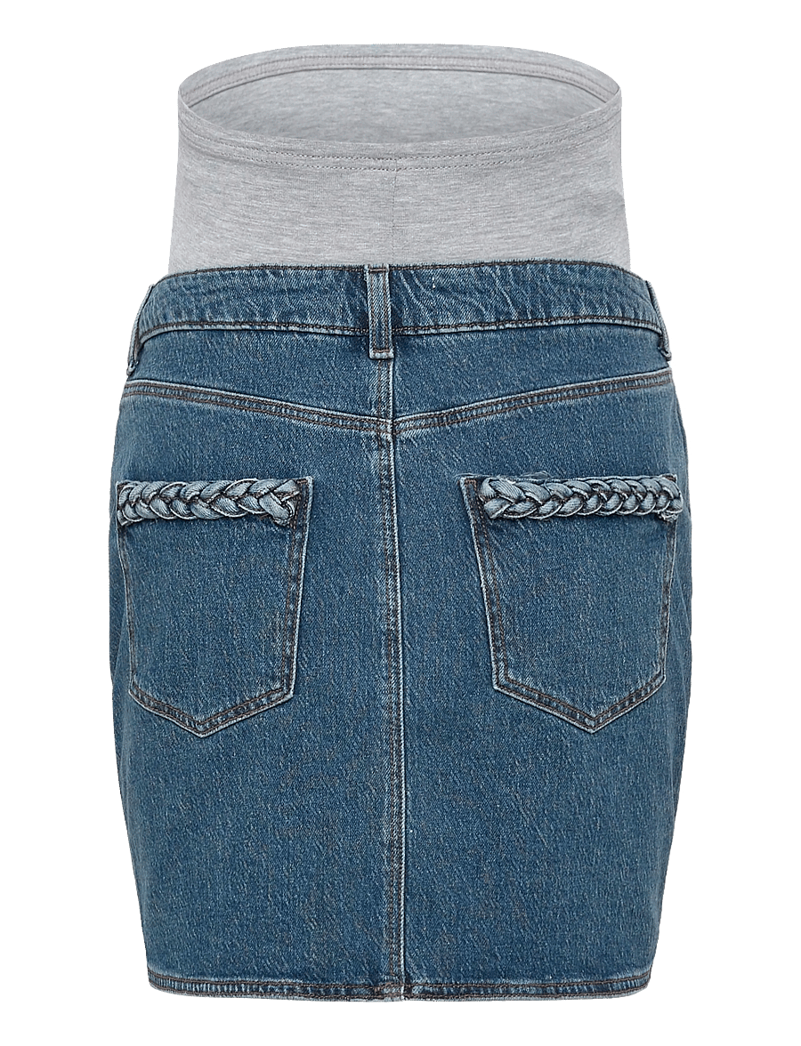 Mamalicious - MLCUBA DENIM SKIRT NOOS - underdele - medium blue denim - 2