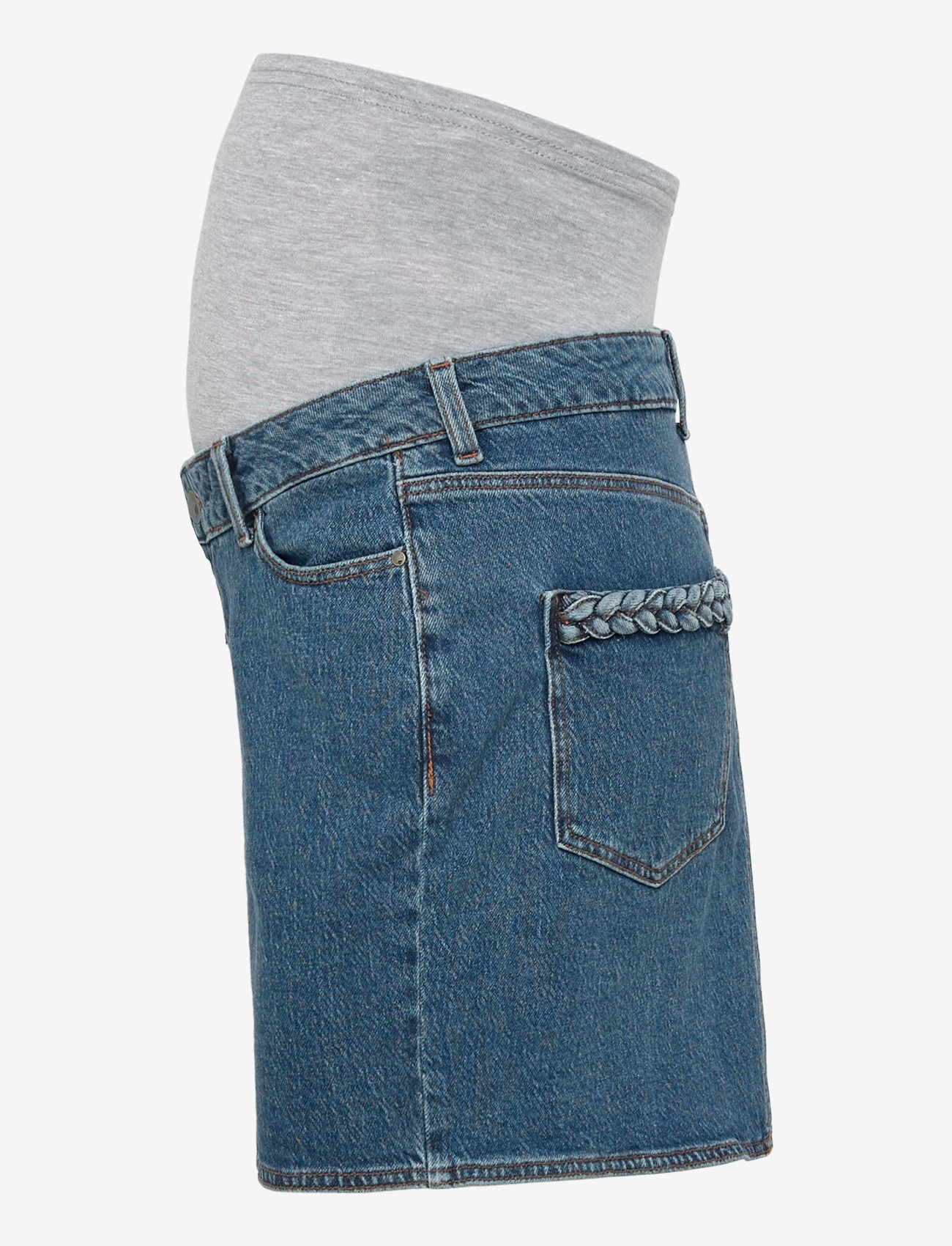 Mamalicious - MLCUBA DENIM SKIRT NOOS - hosen - medium blue denim - 2