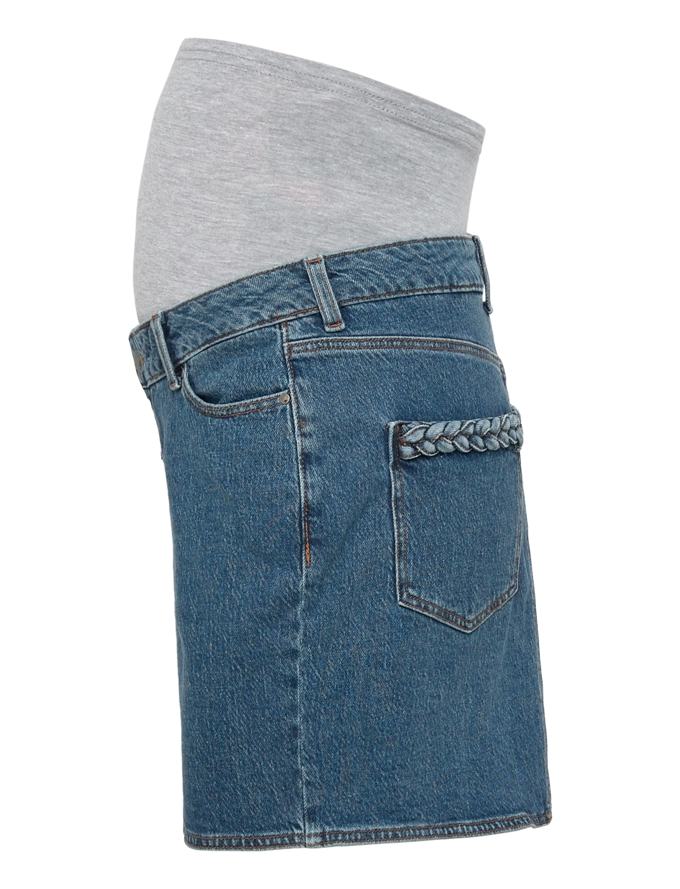 Mamalicious - MLCUBA DENIM SKIRT NOOS - underdele - medium blue denim - 3