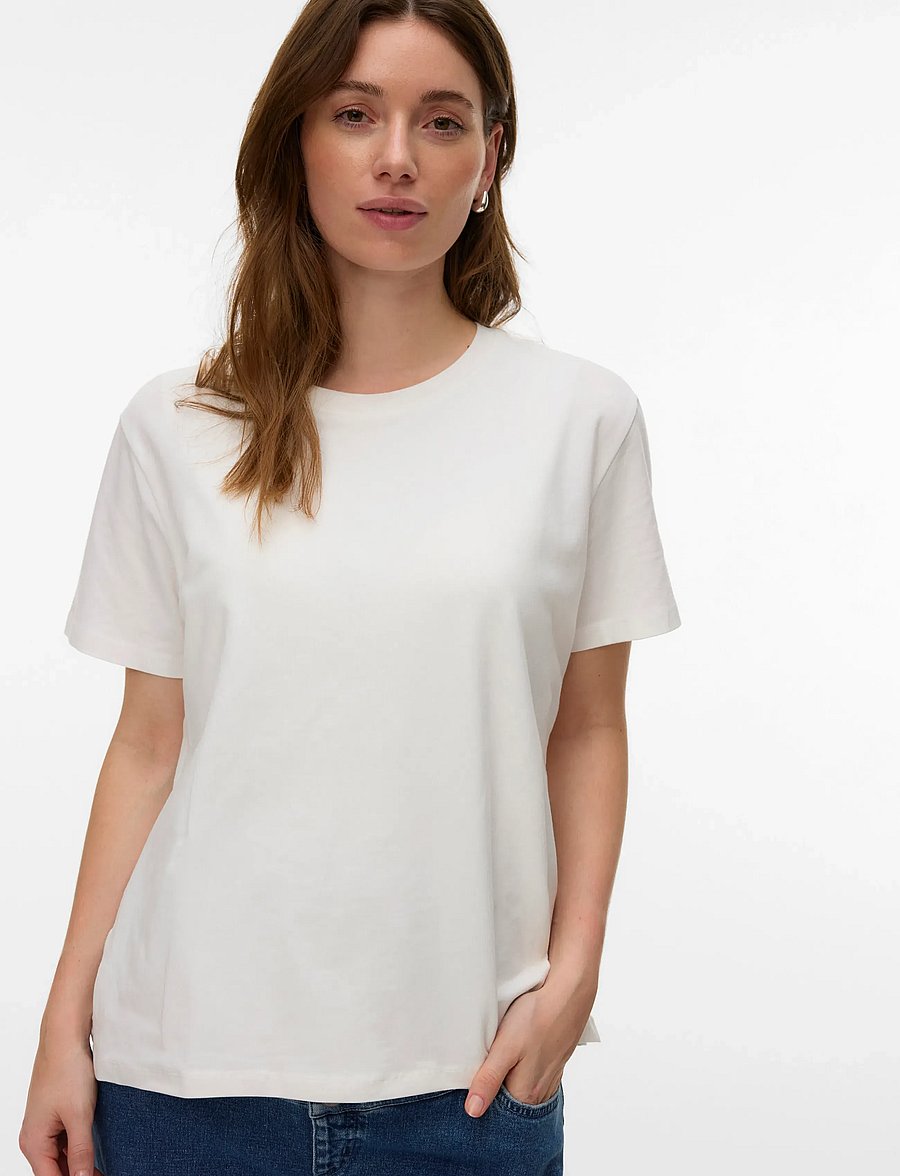 Mamalicious - MLHANNAH JUNE SS T-SHIRT 2F - alussärgid - snow white - 5