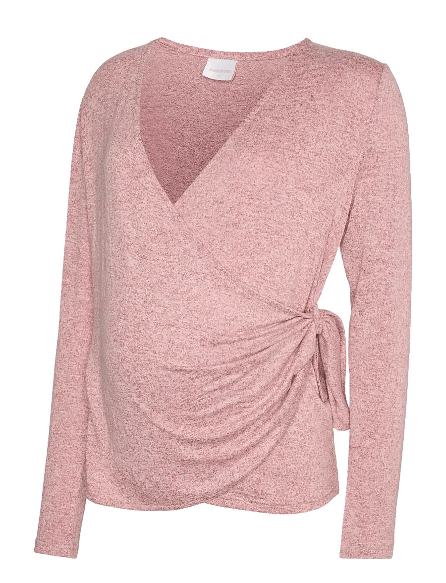 Mamalicious - MLKIRA TESS LS JRS TOP 2F - oberteile - new maroon - 1