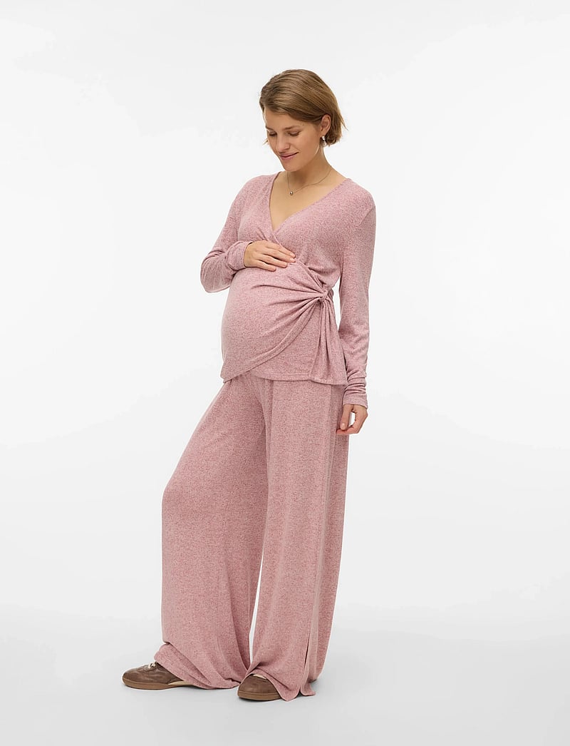 Mamalicious - MLKIRA TESS LS JRS TOP 2F - oberteile - new maroon - 3