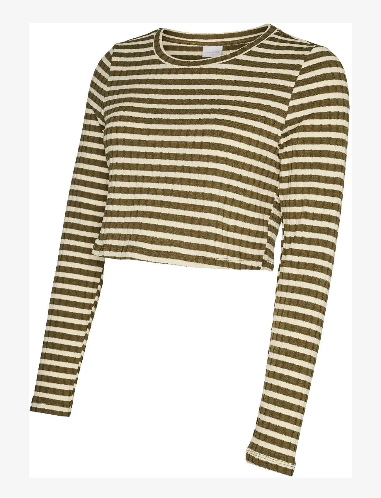 Mamalicious - MLELOISE LS JRS CROP TOP - overdele - snow white - 1