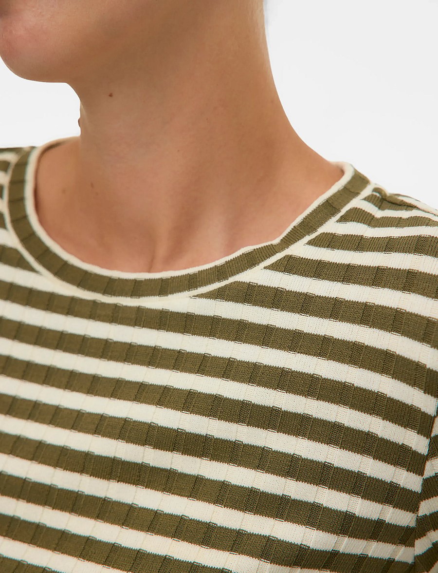 Mamalicious - MLELOISE LS JRS CROP TOP - overdeler - snow white - 4